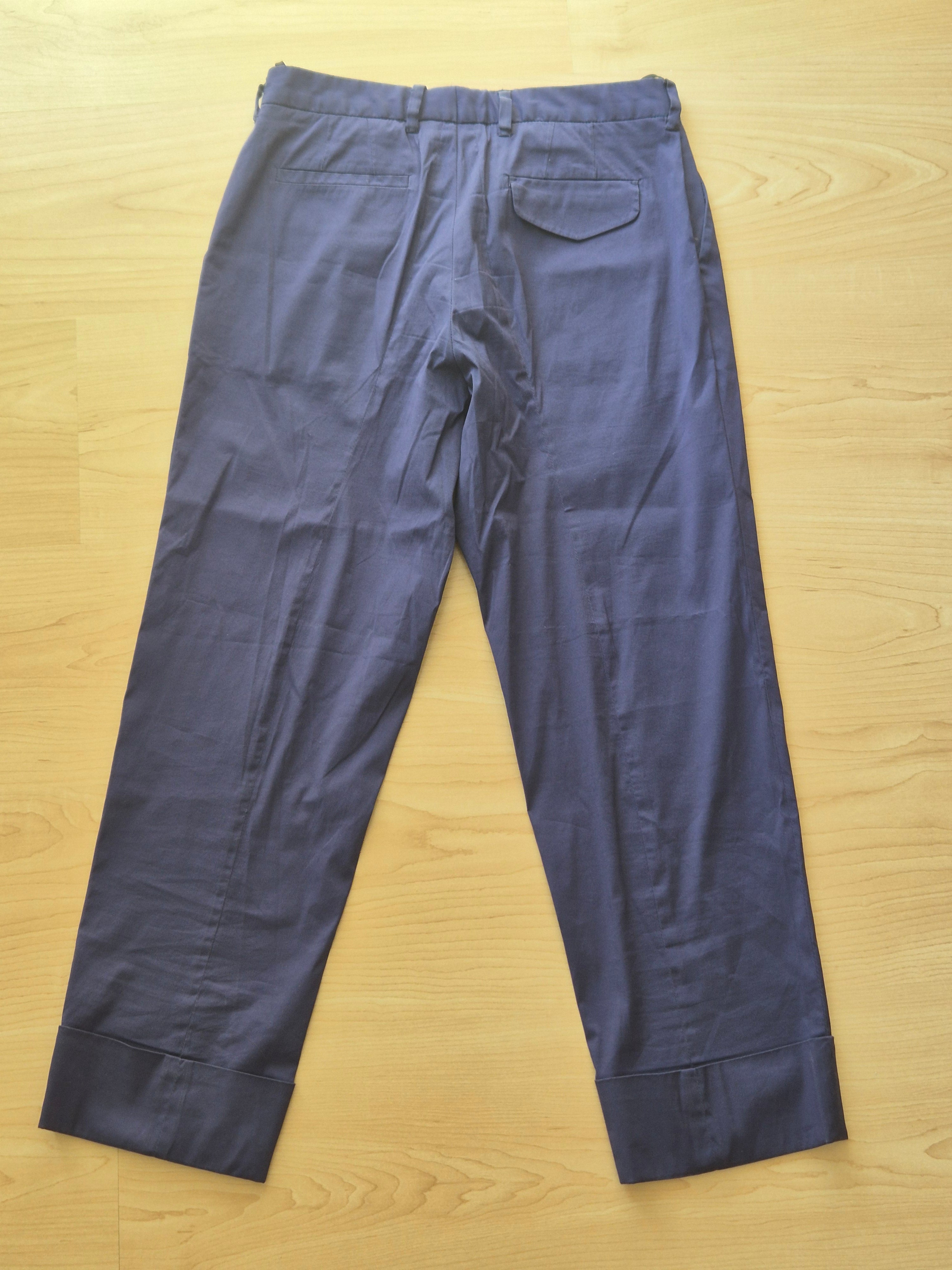 Miu Miu Damen Chinohose | EU 38 Navy Blau | Baumwolle | Sehr Gut | Made in Italy