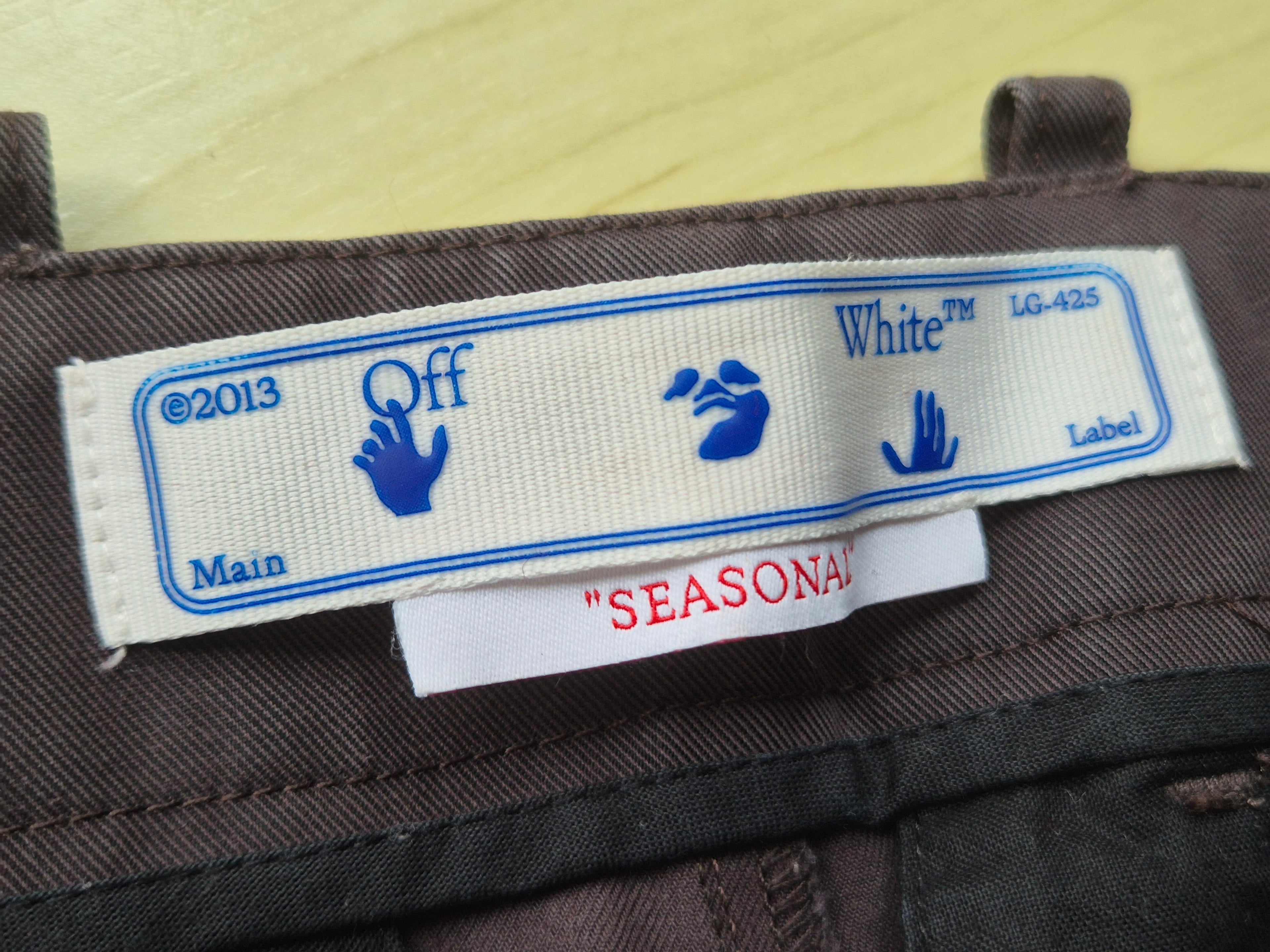 Off-White Seasonal Cargo Pants Braun IT 42 – Sehr guter Zustand