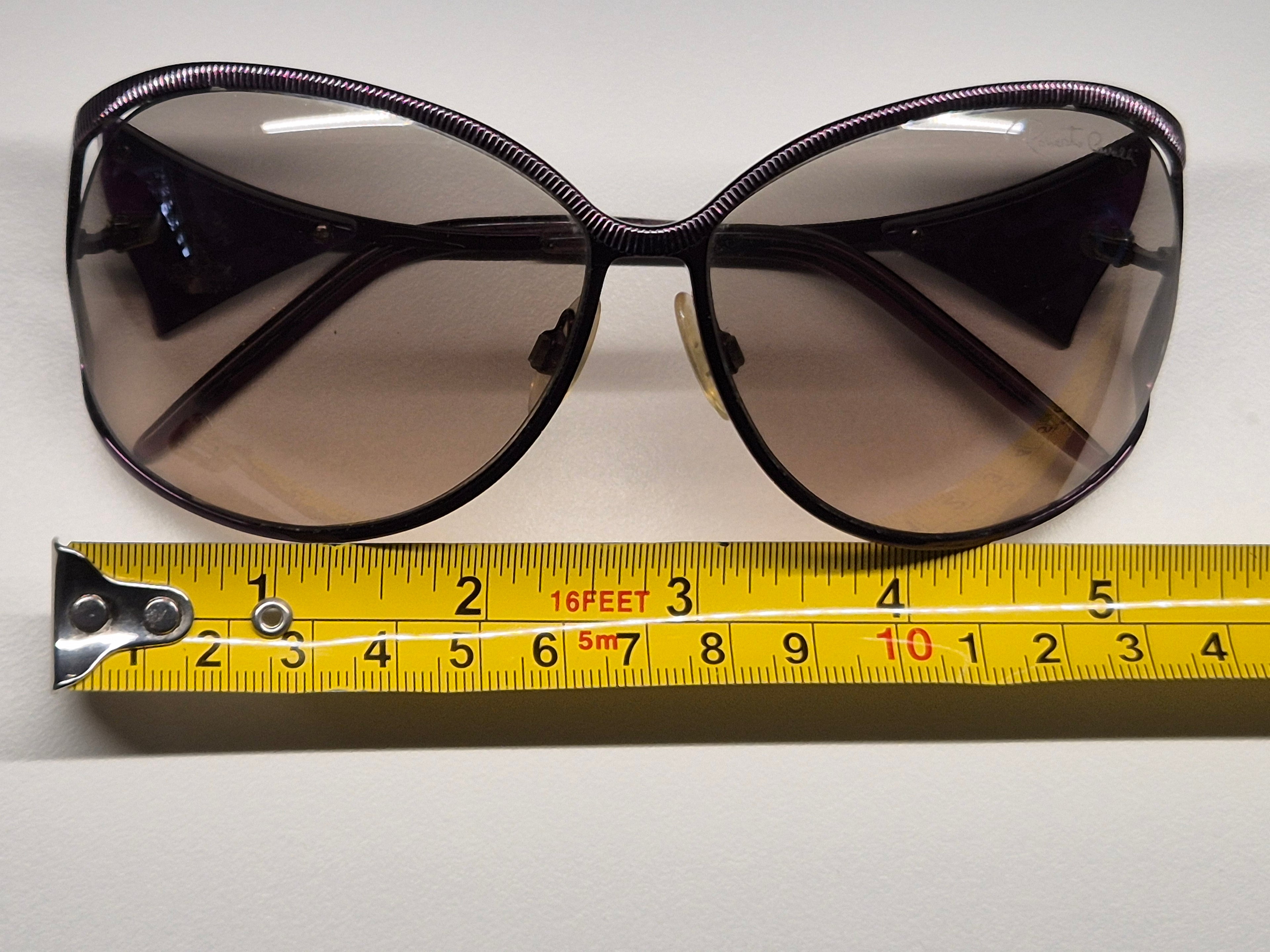 Roberto Cavalli Damen Sonnenbrille – Lila, Snake Design, mit Etui (beschädigt)