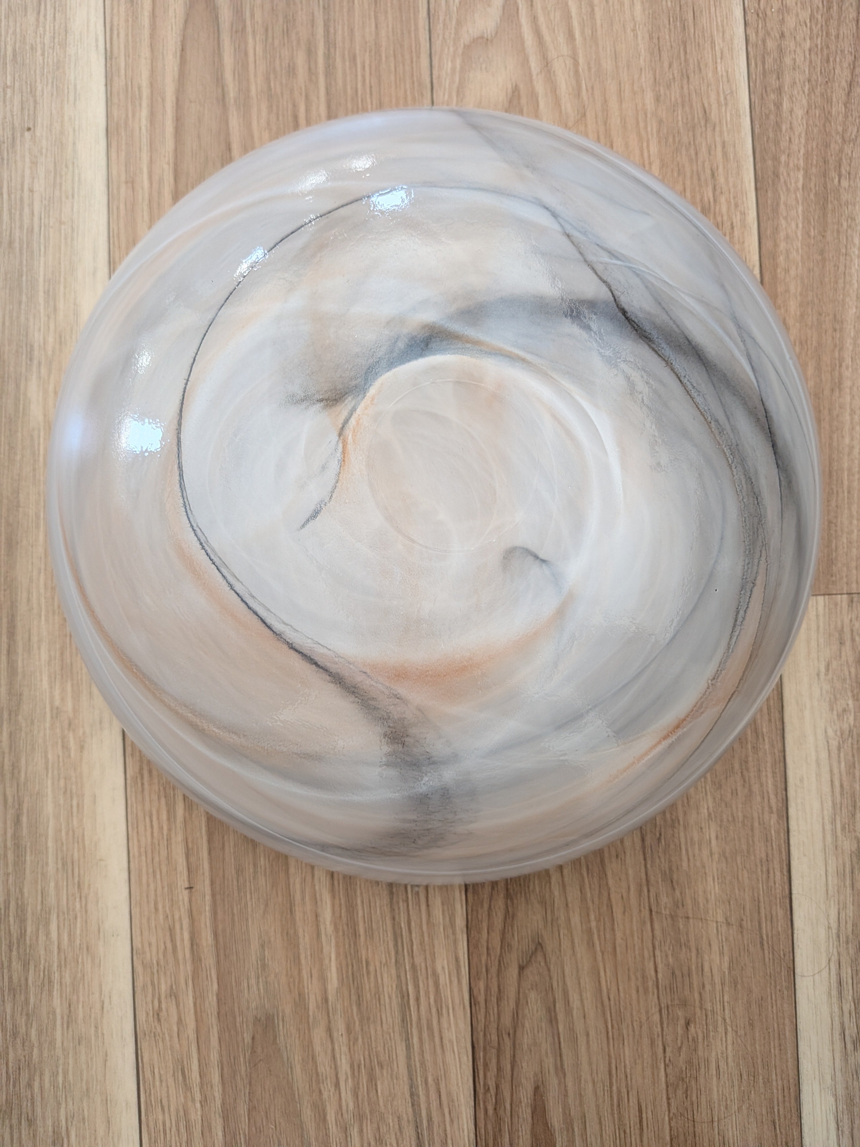 Leonardo „Alabastro“ Glasschale Ø ca. 30 cm, marmoriert, wie neu