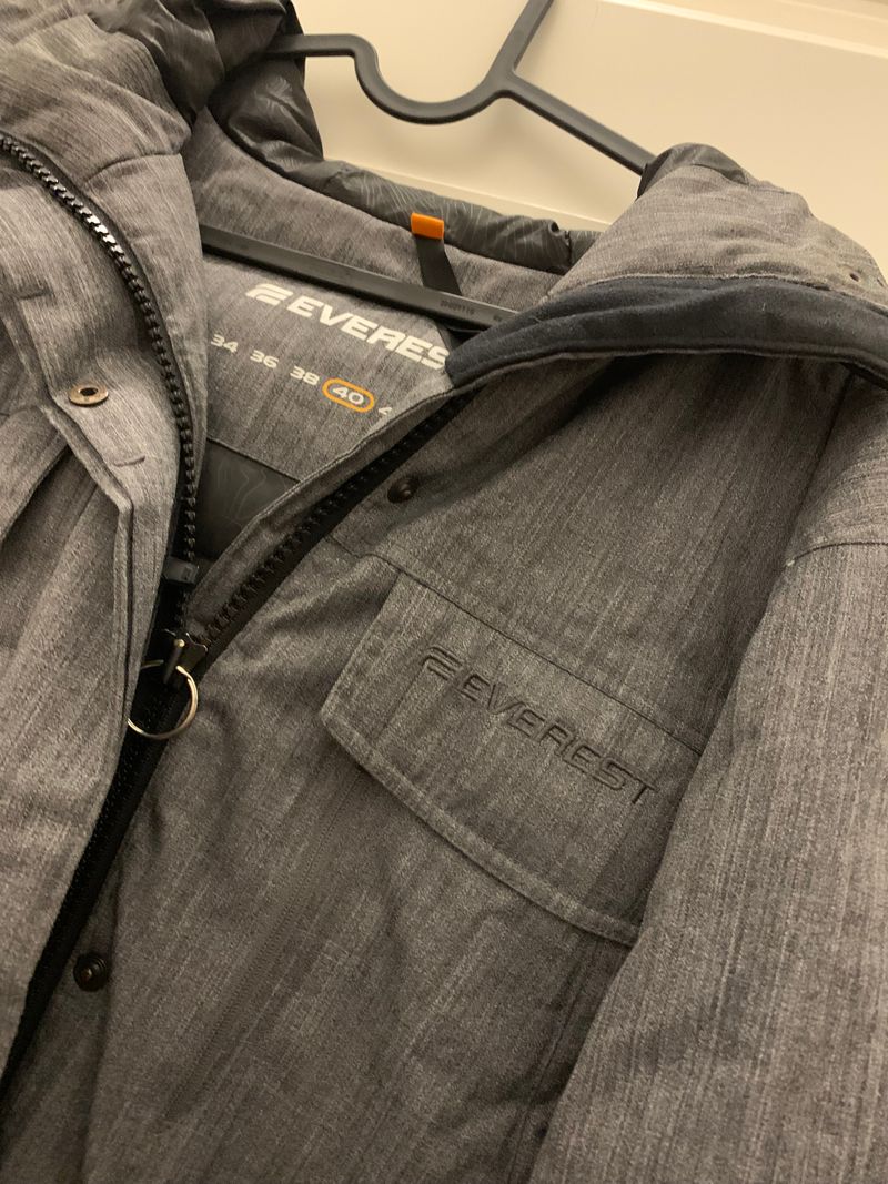 Everest Damen Winter Parka Grau Gr. 40 Polyester Sehr Gut