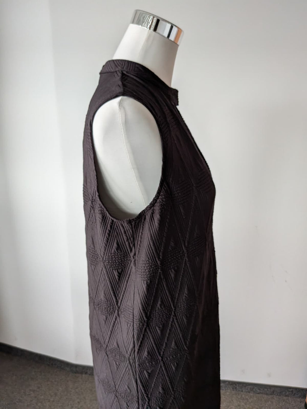 GANNI Textured Sleeveless Black Dress, Size M, Very Good Condition