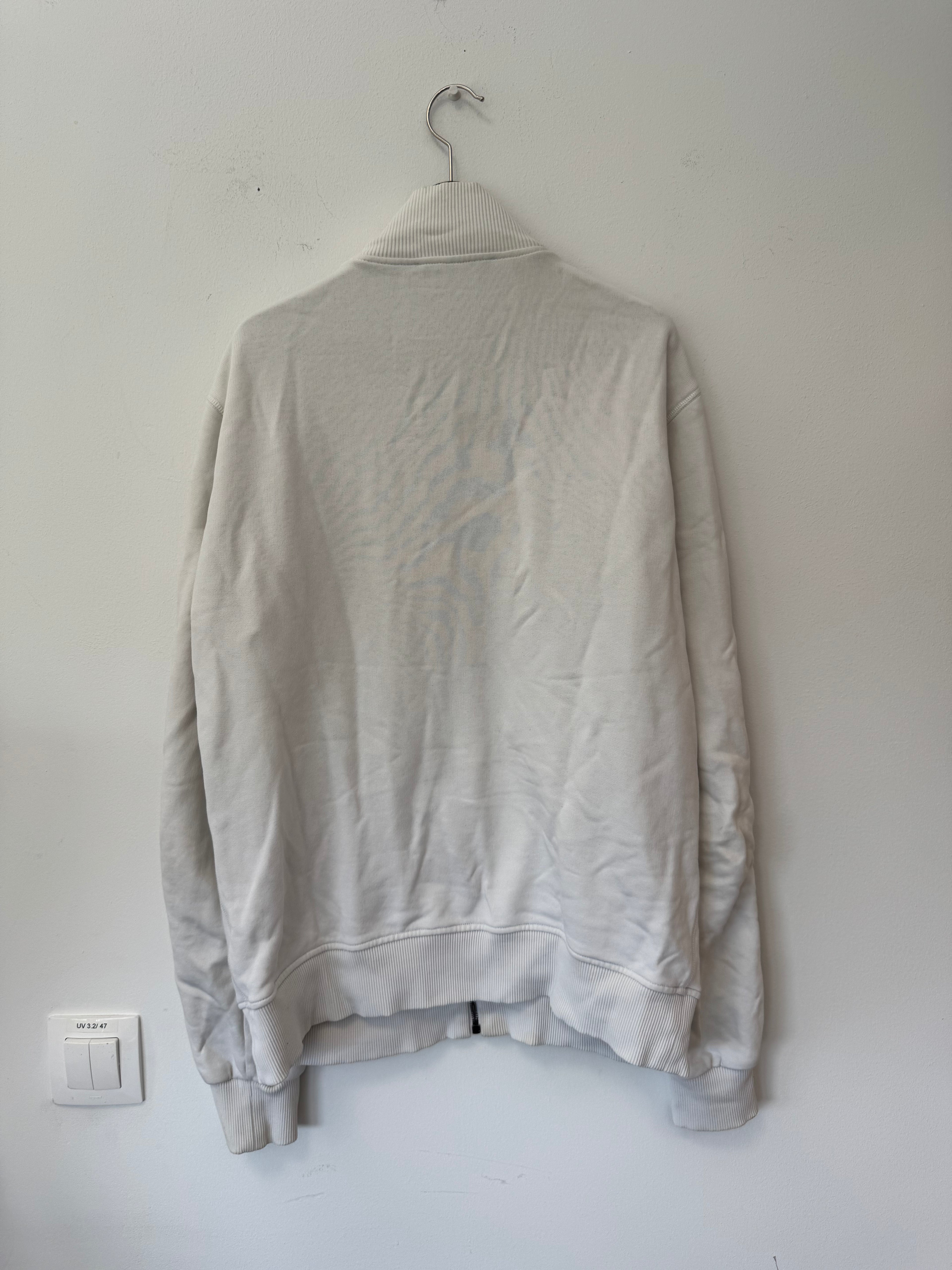 Dolce & Gabbana Track Jacket – Weiß/Braun/Blau, Gr. 50, Zustand: Stark gebraucht
