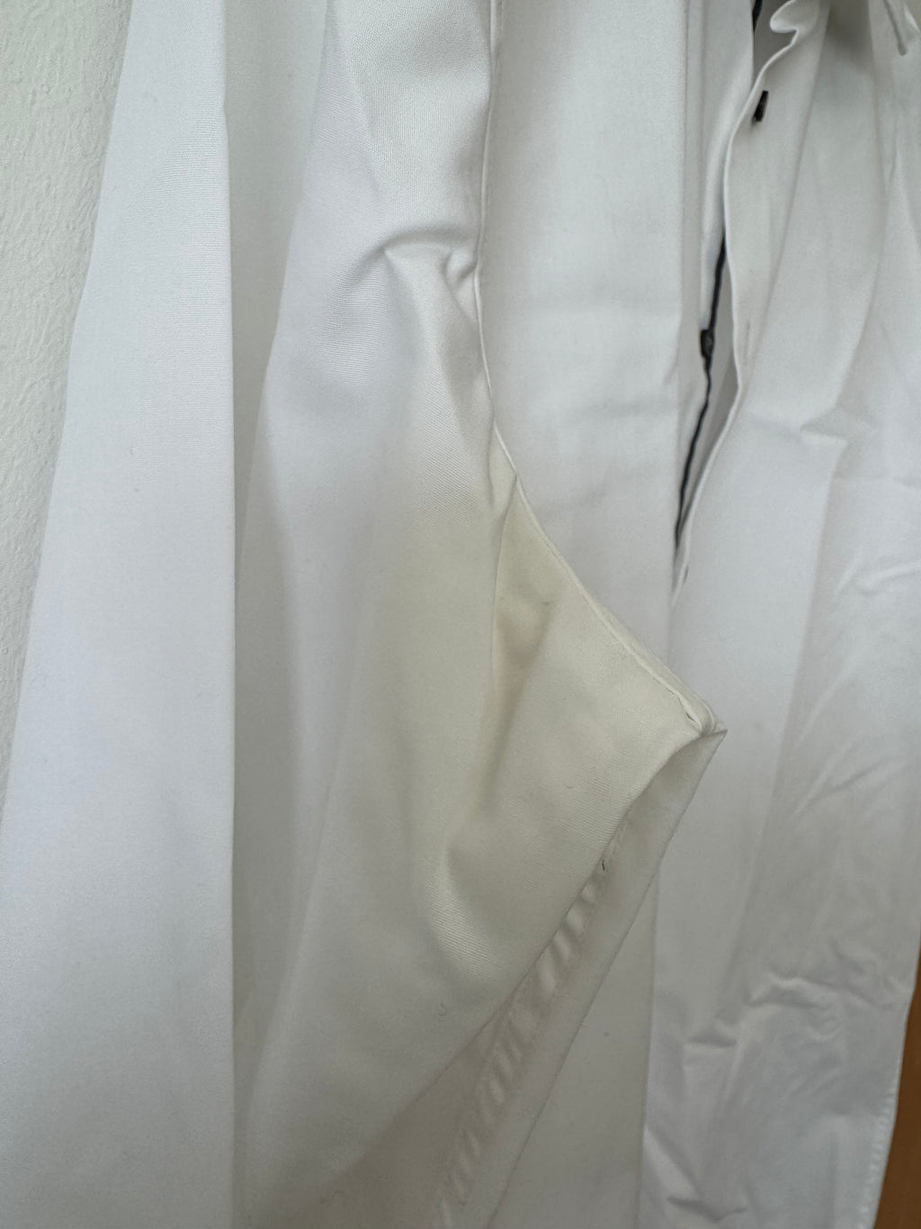 Seidensticker Tailored Hemd – Weiß, Gr. 42 (16½), Baumwolle, Gebraucht
