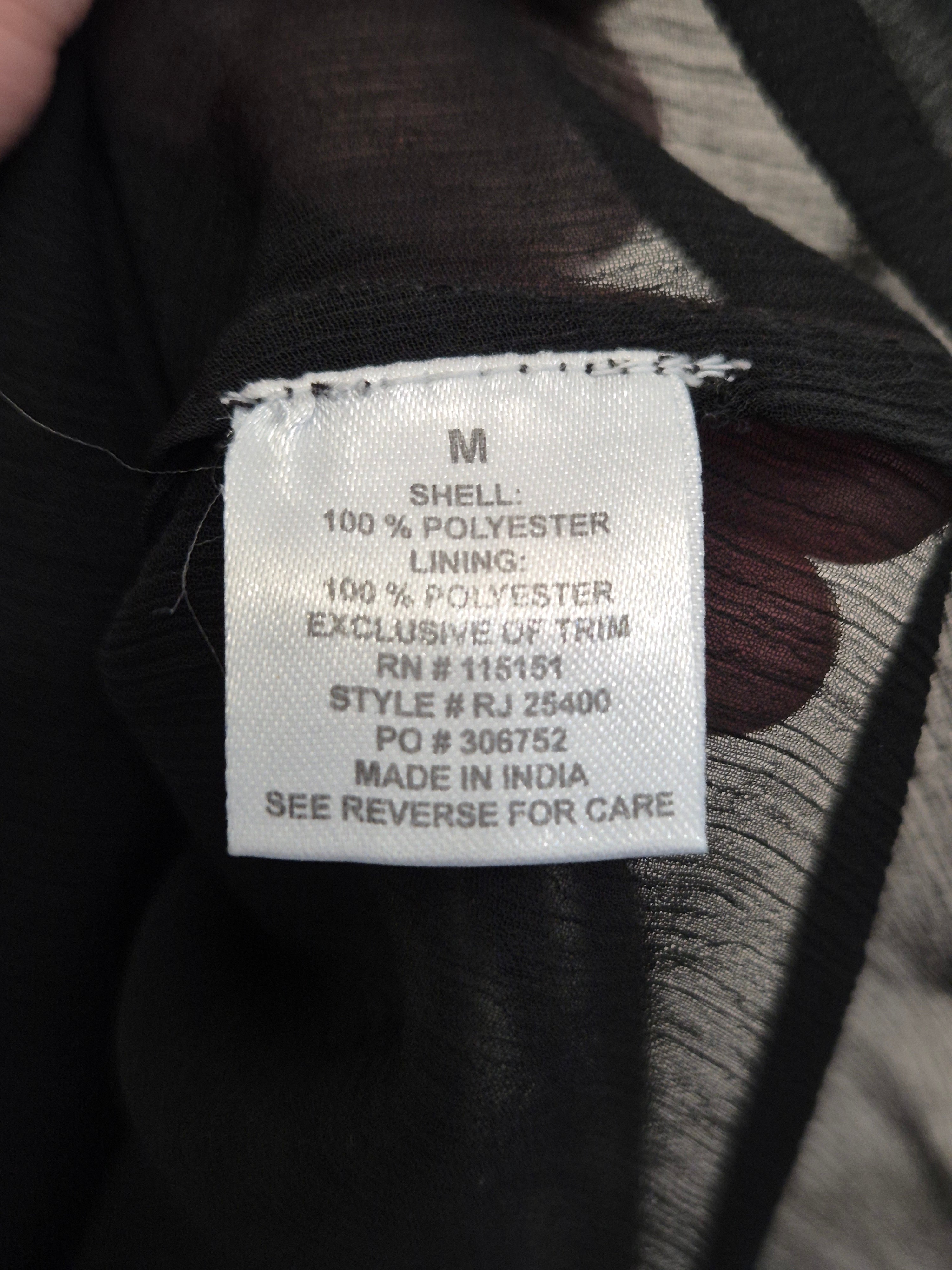 Romeo & Juliet Couture Perlenkleid Chiffon, Gr. M, Schwarz, Sehr gut, 85 cm