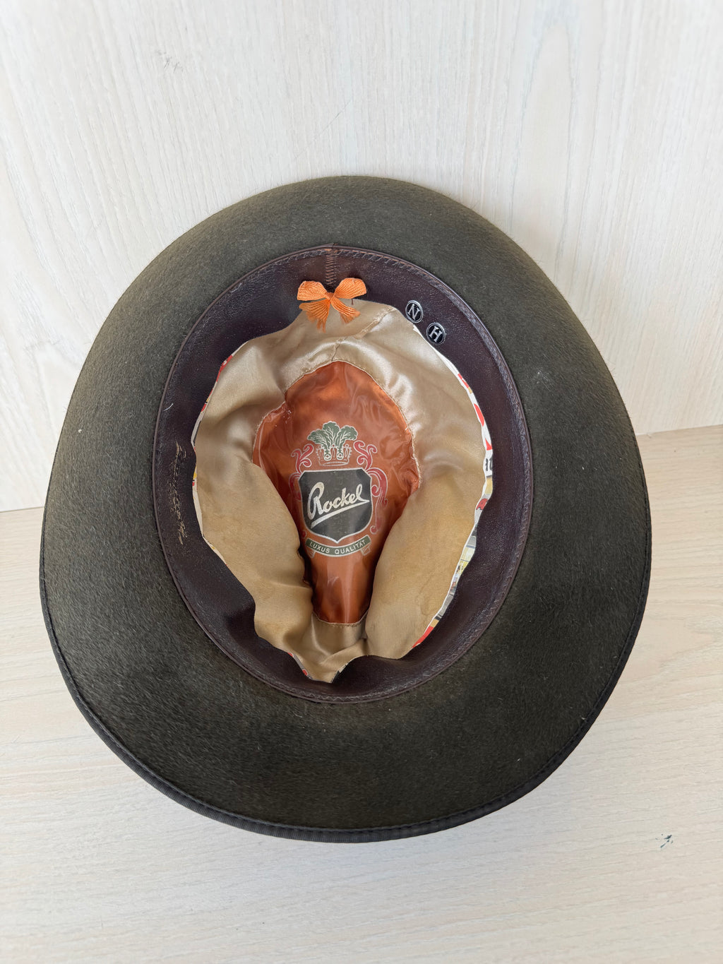 Rockel Lodenhut Luxus Wollfilz Dunkelgrün Sehr Gut 61cm