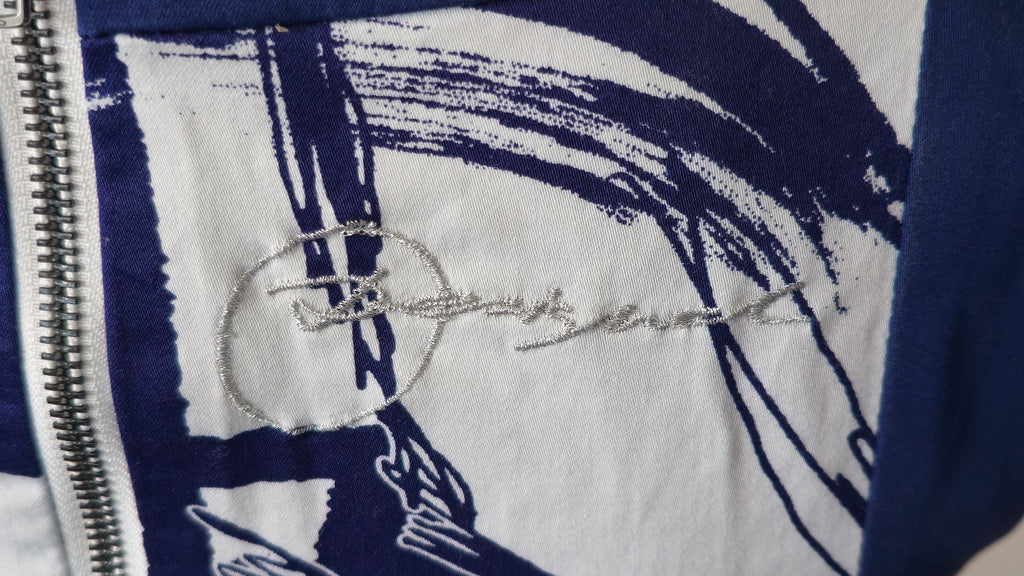 Desigual Kleid EU 36 – Blau/Weiß, Blumen, Ärmellos | Guter Zustand