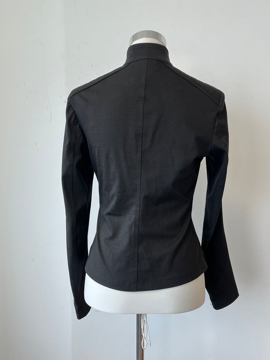 Belstaff Women's Stretch Cotton Biker Jacket Black Size 42 Very Good