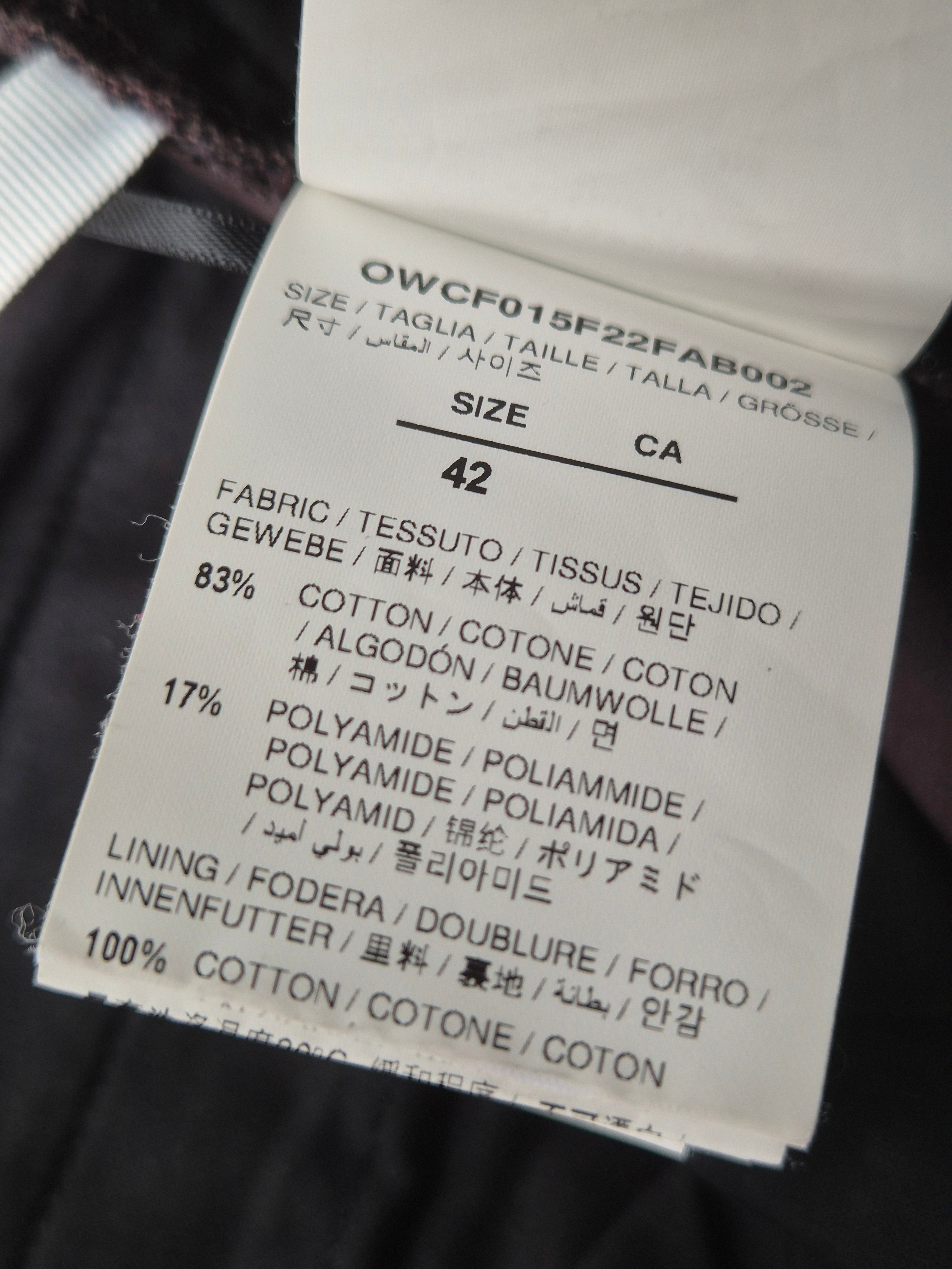 Off-White Seasonal Cargo Pants Braun IT 42 – Sehr guter Zustand