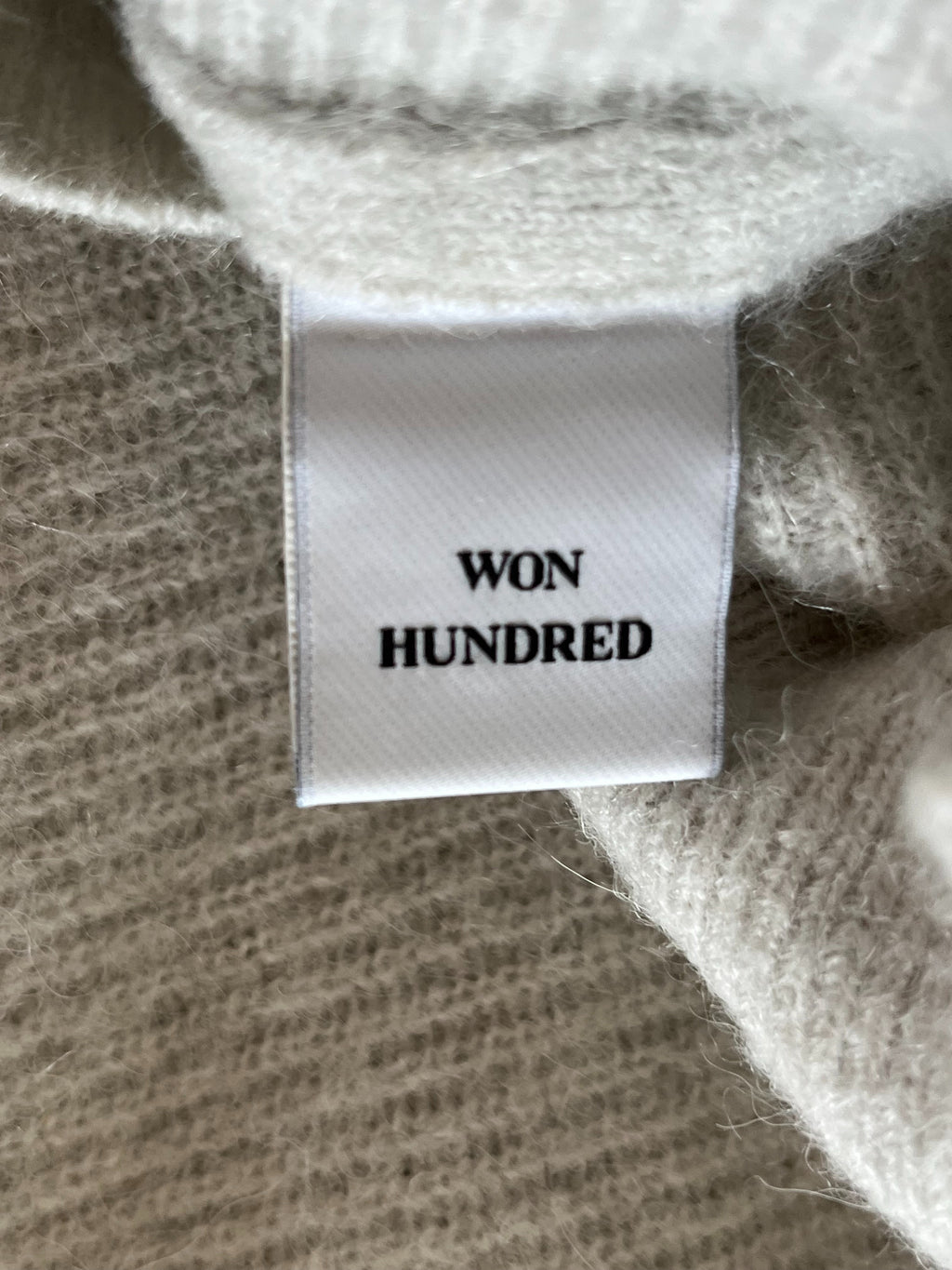 Won Hundred Blakely Alpaca Merino Pullover Hellgrau, Sehr Gut