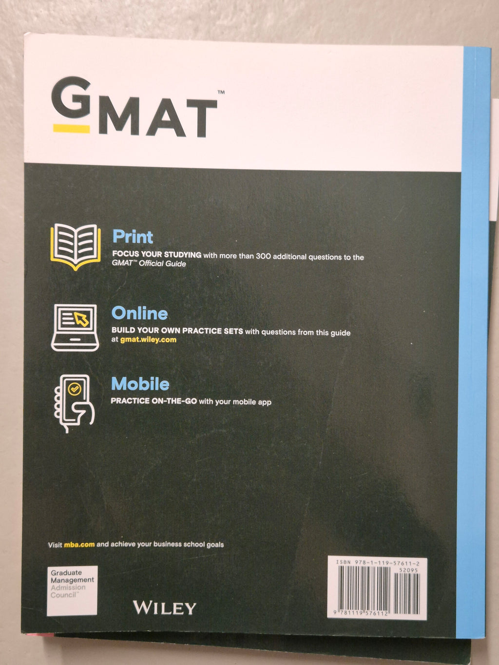 GMAT Official Guide Verbal Review | Wiley GMAC | Like New | Online Code Included