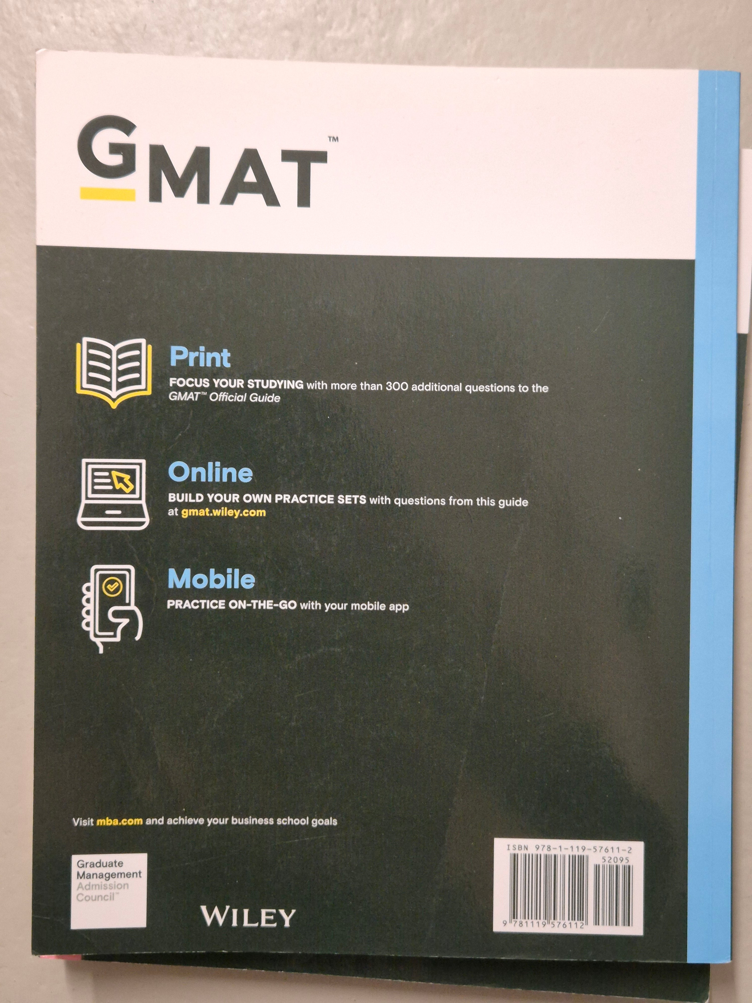 GMAT Official Guide Verbal Review | Wiley GMAC | Like New | Online Code Included