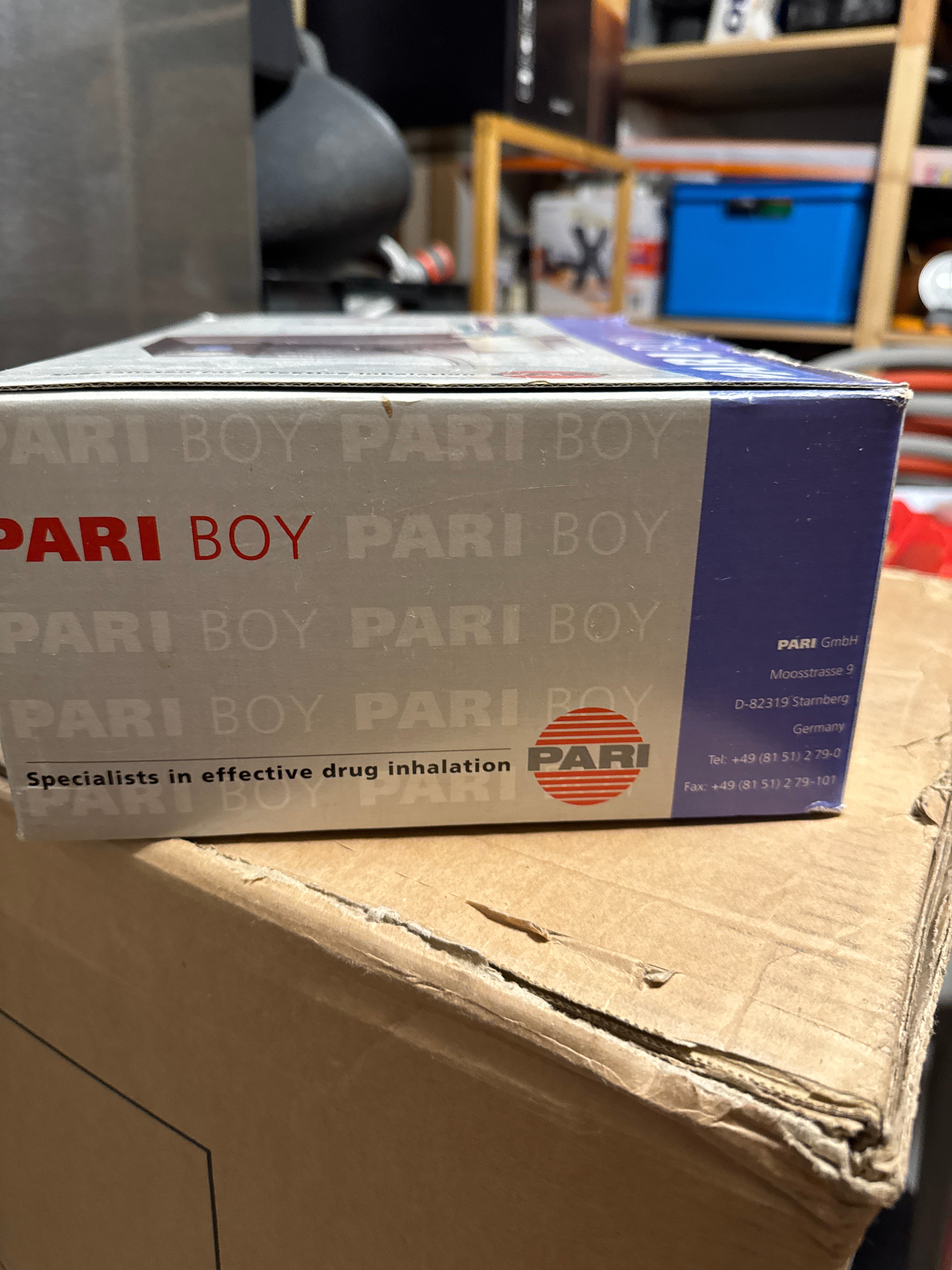 PARI TurboBoy Inhaliergerät Kompakt Schwarz/Silber, sehr guter Zustand, OVP