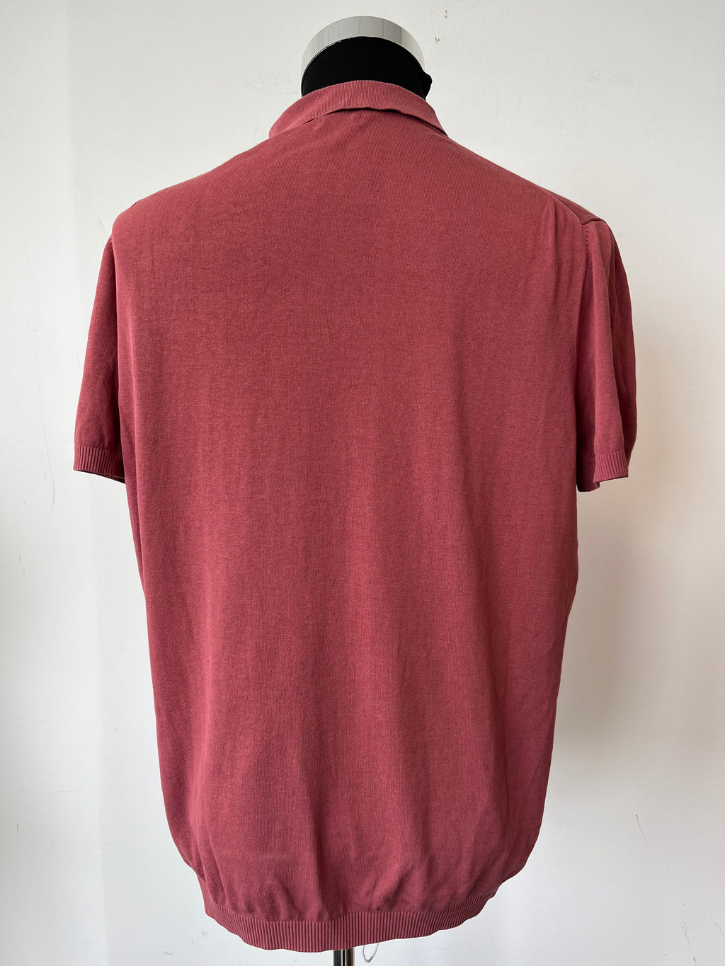 Massimo Dutti Extrafine Cotton Polo XL Maroon Zustand Gut