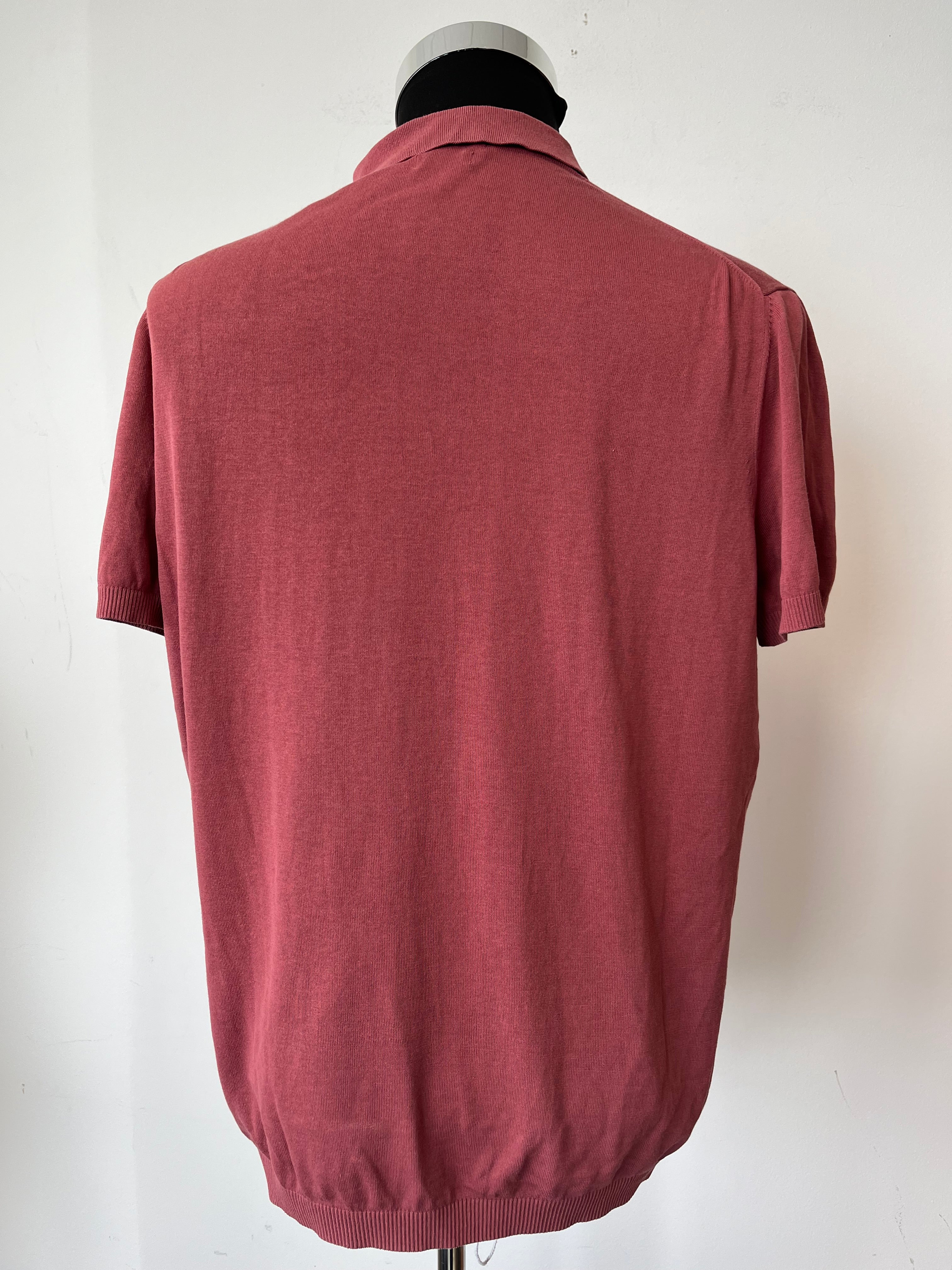 Massimo Dutti Extrafine Cotton Polo XL Maroon Zustand Gut