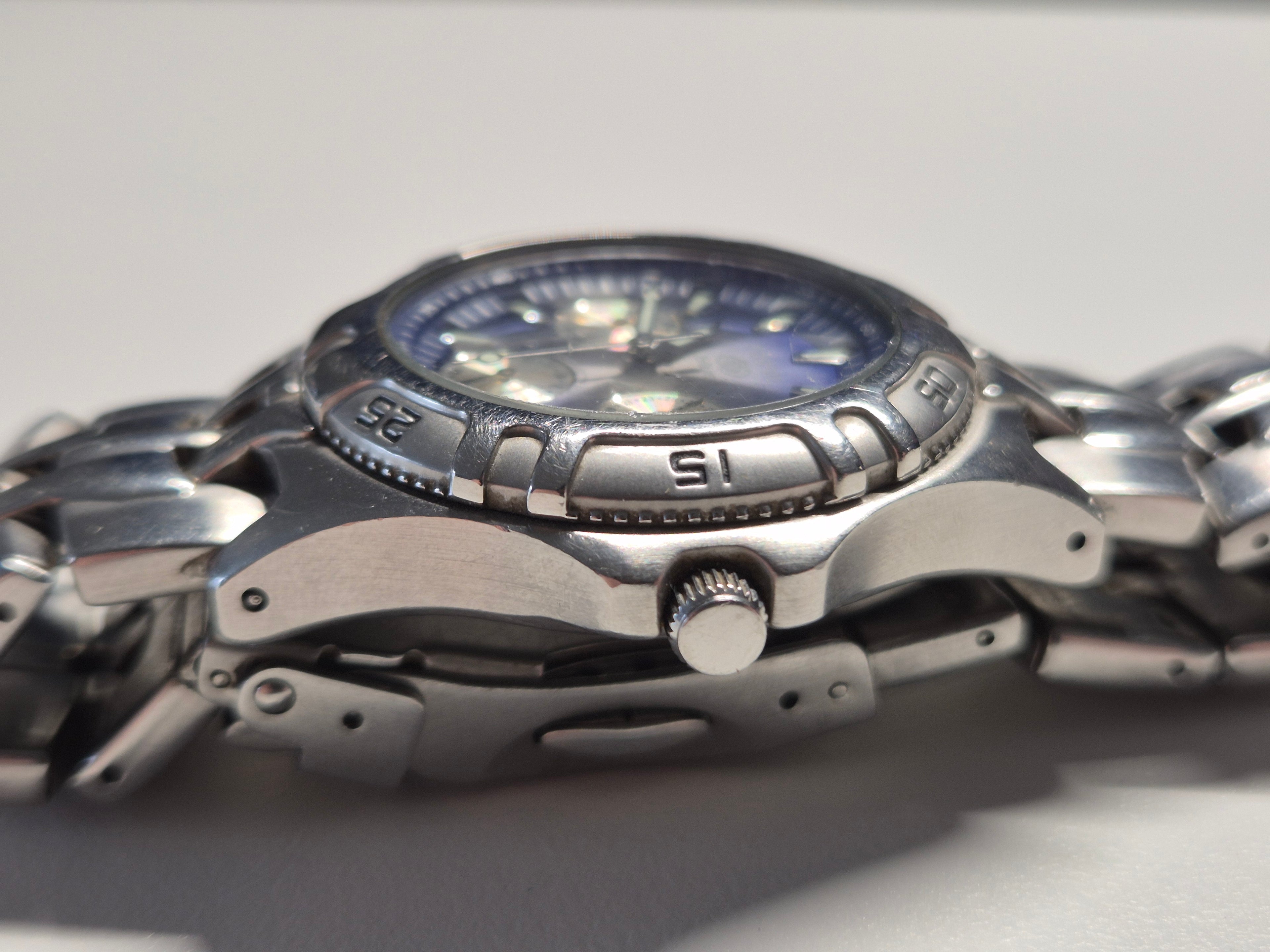 Fossil 'Blue' Chronograph BQ9177 – Edelstahl / Blaues Zifferblatt – 100m WR