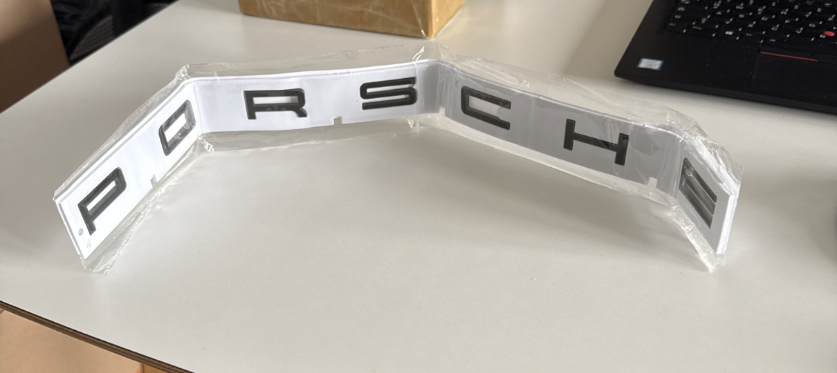 Porsche 991.2 GT3/GT3 RS Heckemblem Badge Kit Schwarz Neu OEM 99104480380041