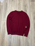 Falke 100% Merino V-Neck Sweater | Size S | Burgundy | Very Good