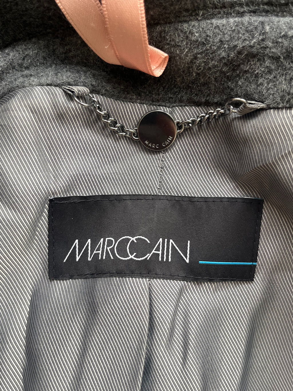 Marc Cain Wollmantel KA 11.18, Grau, Gr. N 6 (EU 44), Sehr guter Zustand