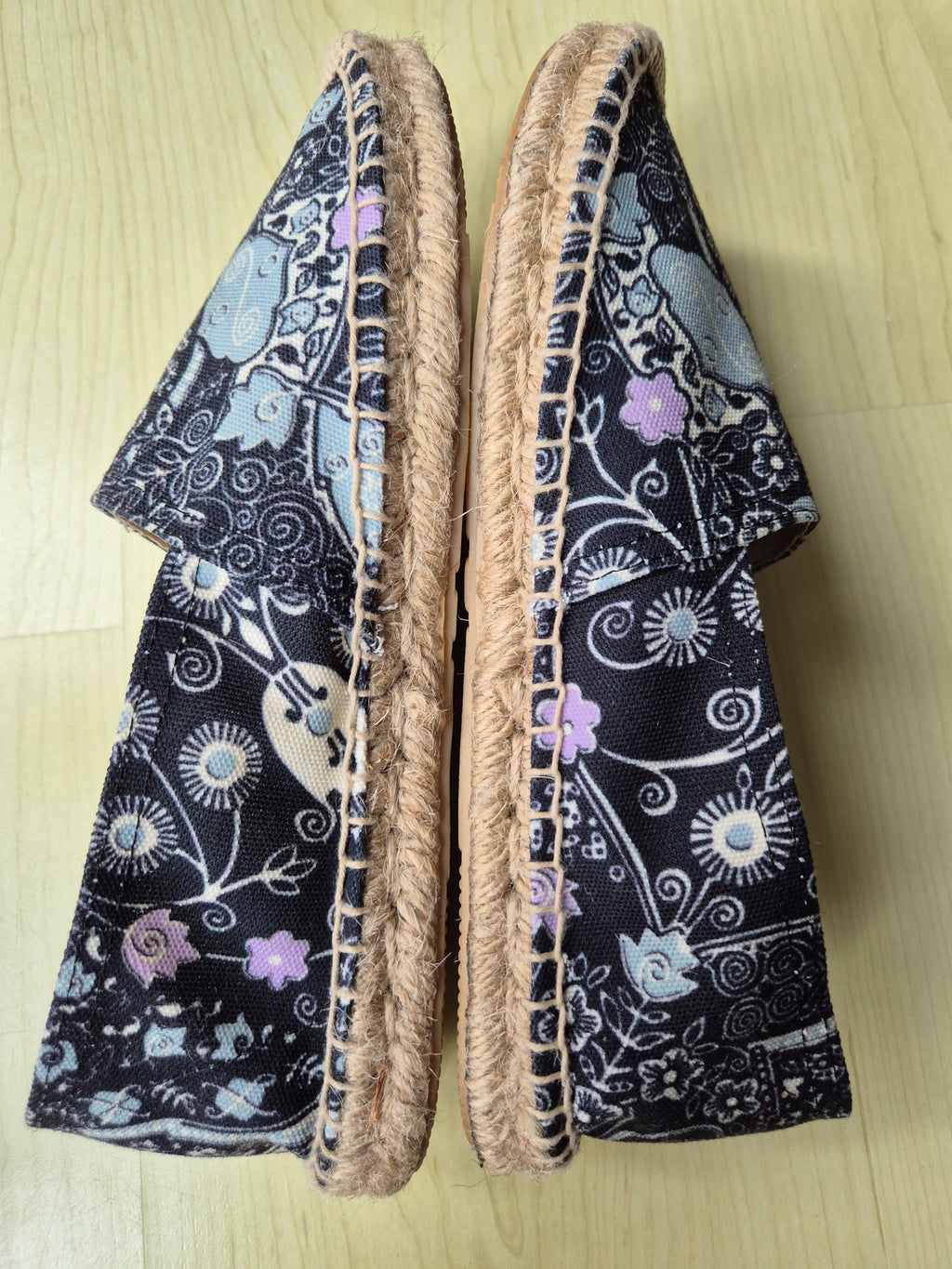 Isabel Marant Espadrilles Gr. 40 | Boho Print | Jute-Sohle | Schwarz Bunt | Gebraucht