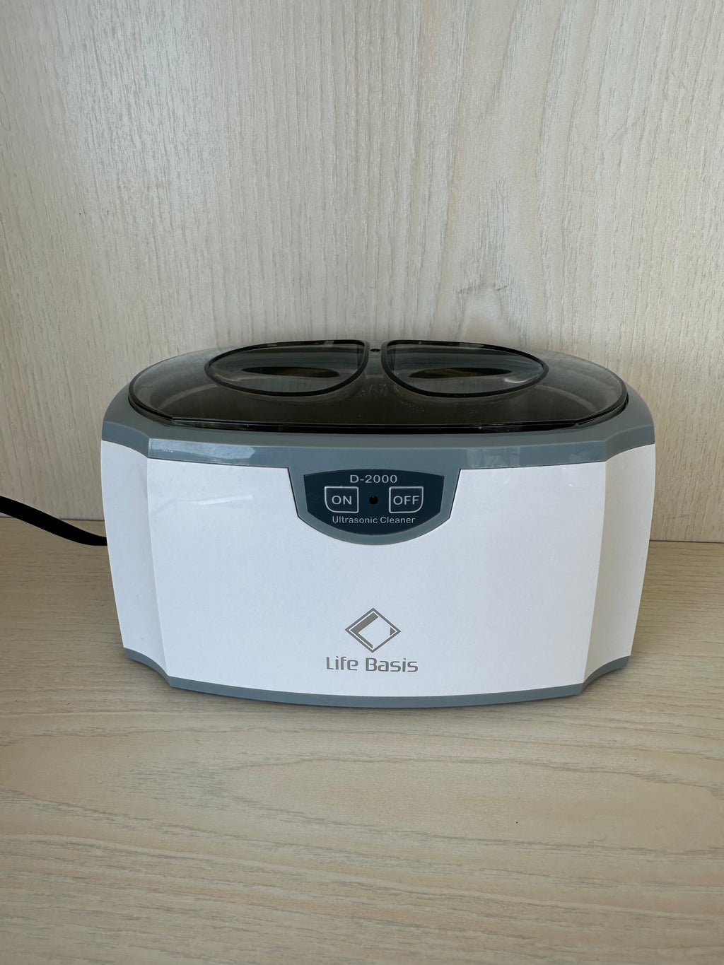 LifeBasis D-2000 Ultraschallreiniger 420ml 30W Weiß/Grau Sehr Gut