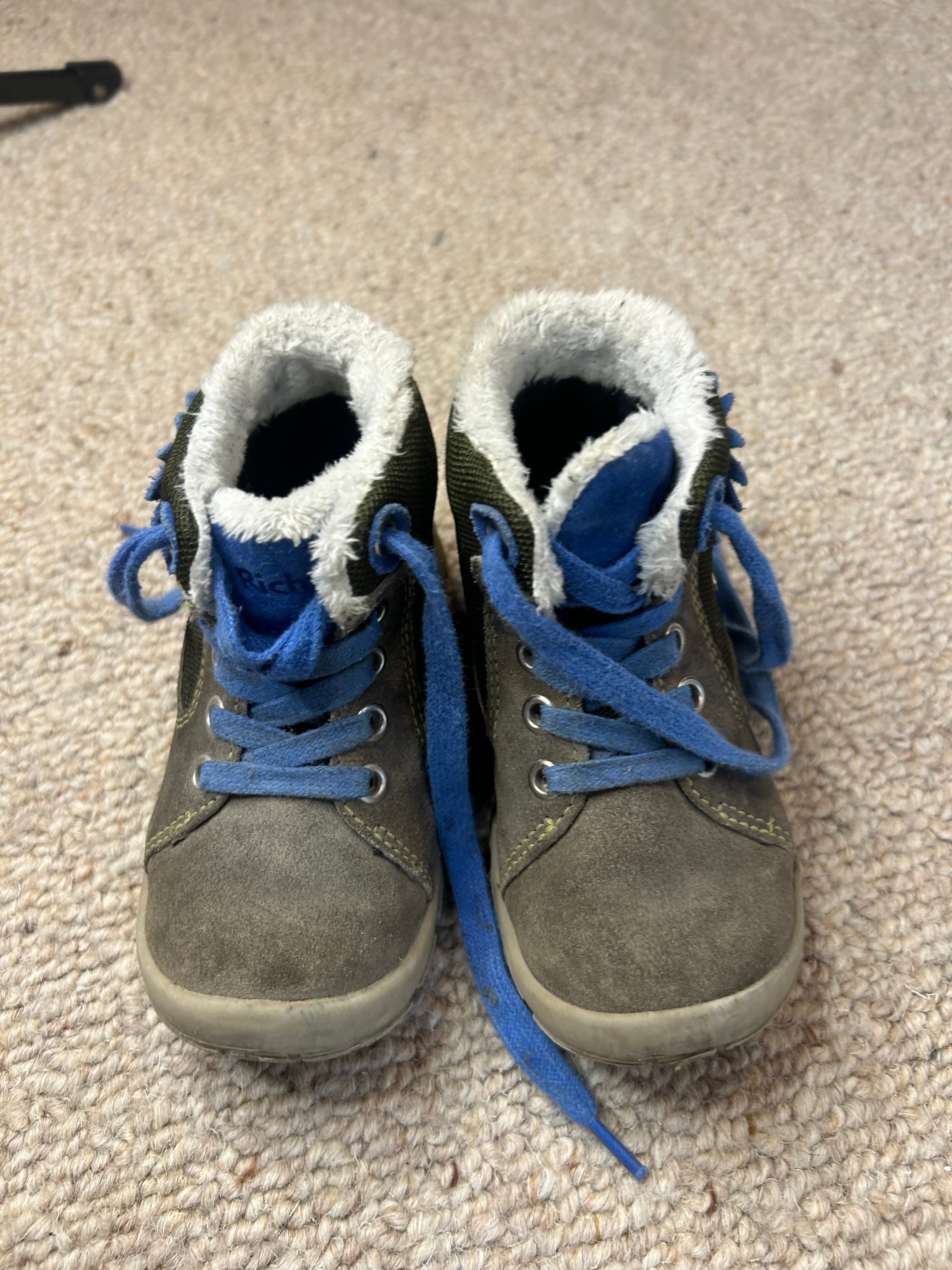 Richter Charly 2 Winterstiefel – Grau/Blau, Gr. 23, guter Zustand