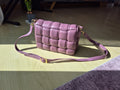 Borse in Pelle Cassette Crossbody Bag, Leather, Lilac, Medium, Chain & Strap, Used