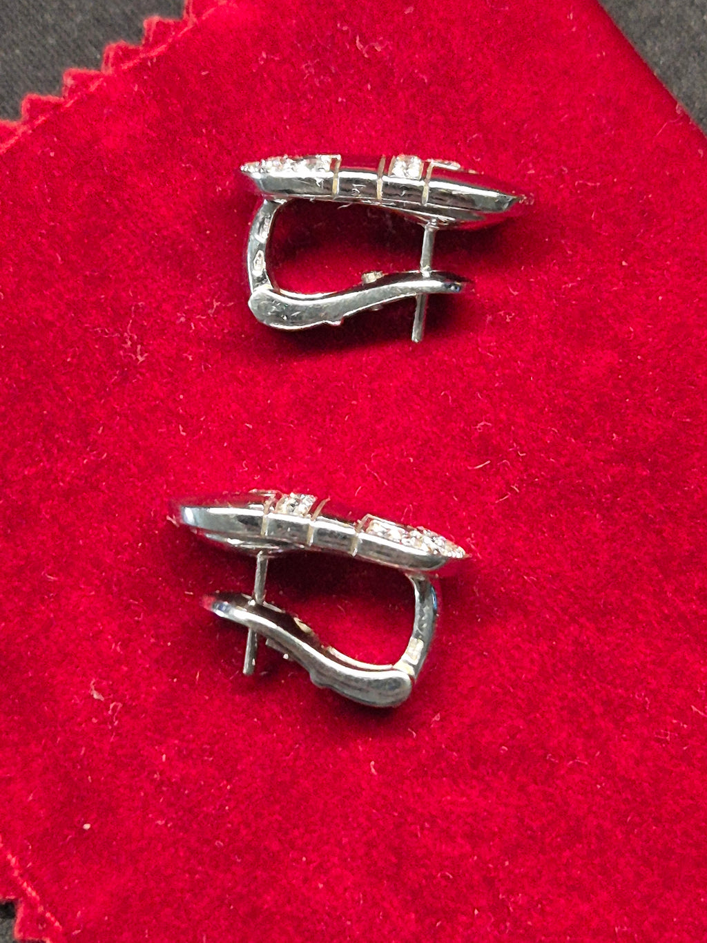 Bvlgari Parentesi 18K Weißgold Diamant Clip-Ohrringe Medium, guter Zustand