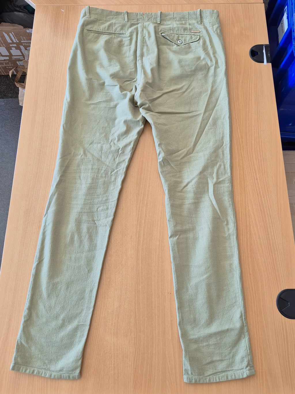 Massimo Dutti Slim Fit Chino – Olive, Gr. 46, Guter Zustand