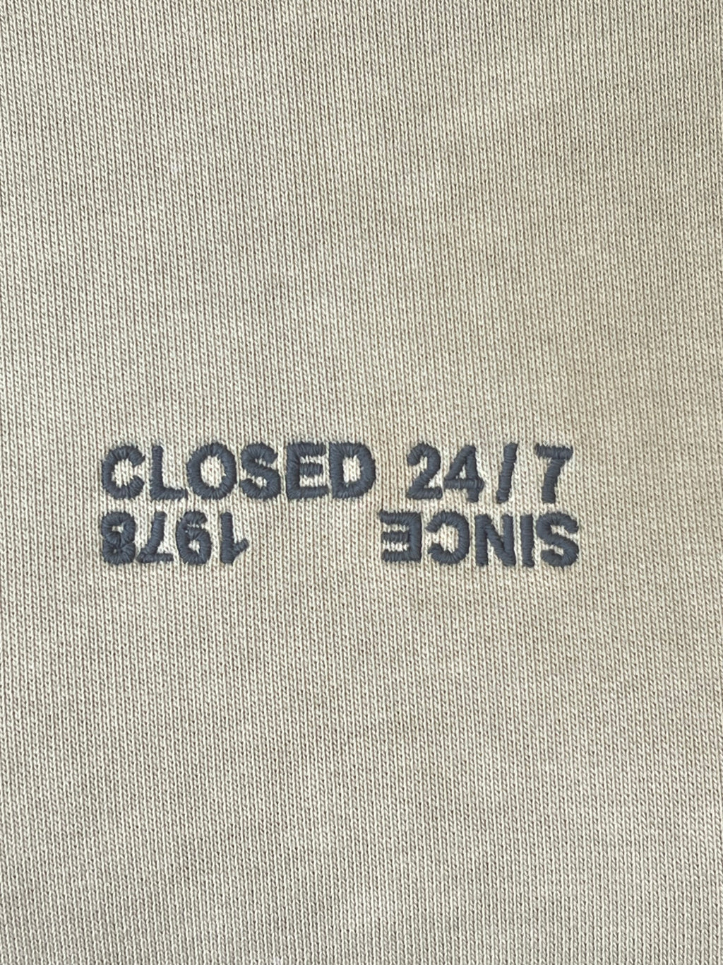 CLOSED 24/7 1978 Unisex Hoodie M Pastellgrün Fleece Sehr Gut
