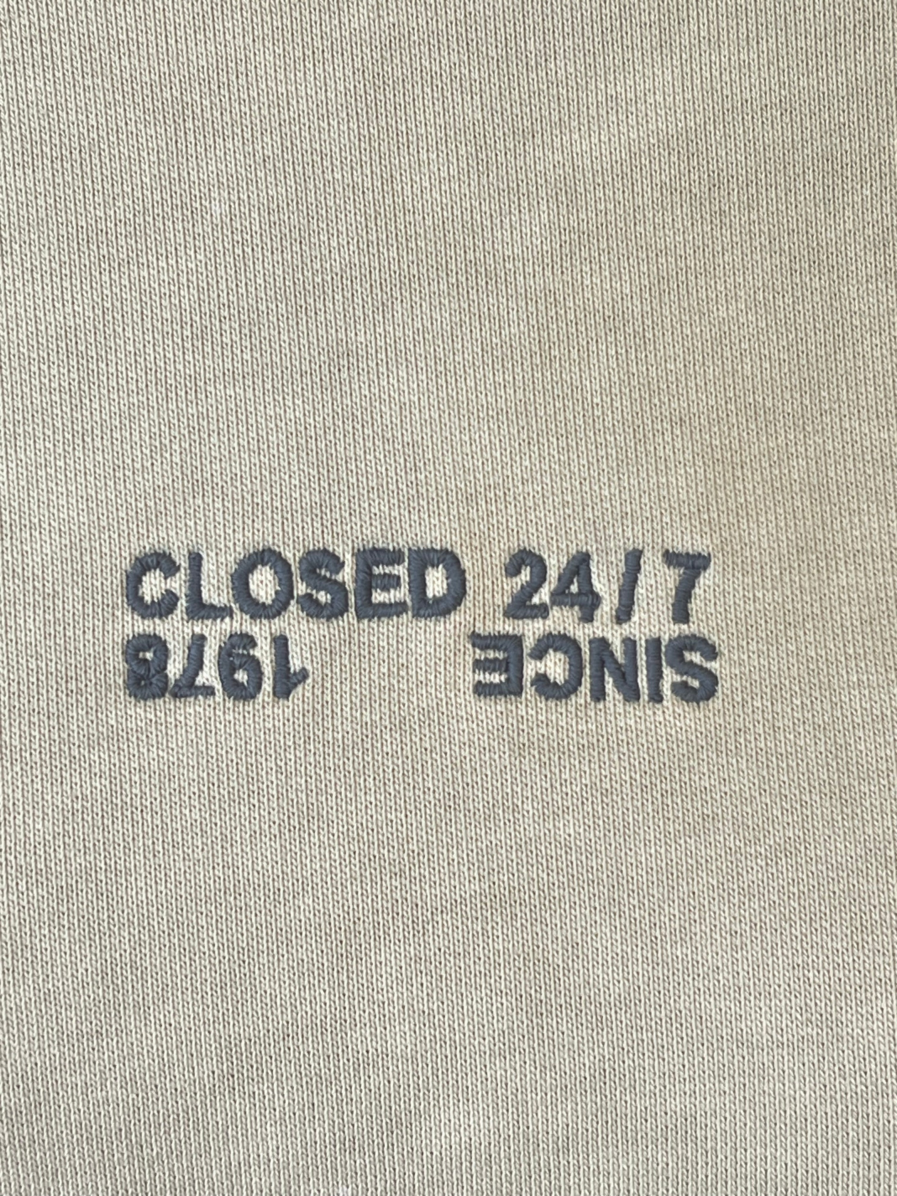 CLOSED 24/7 1978 Unisex Hoodie M Pastellgrün Fleece Sehr Gut