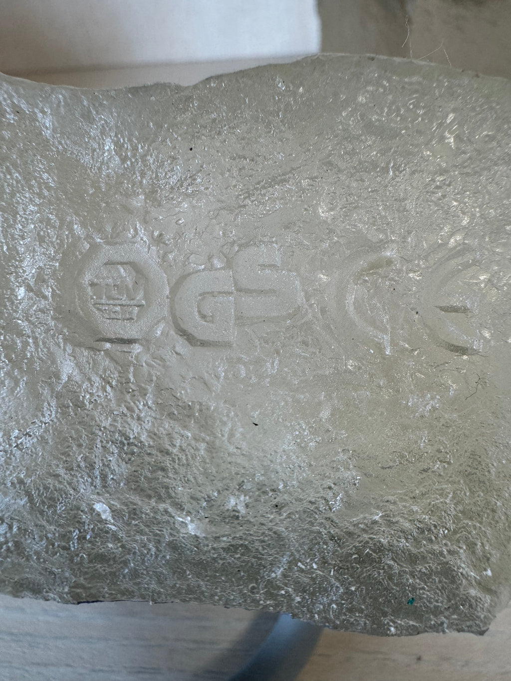 Set aus 3 WISDOM® Ice-Glass Wandleuchten – wie neu, 3 groß, 3 klein