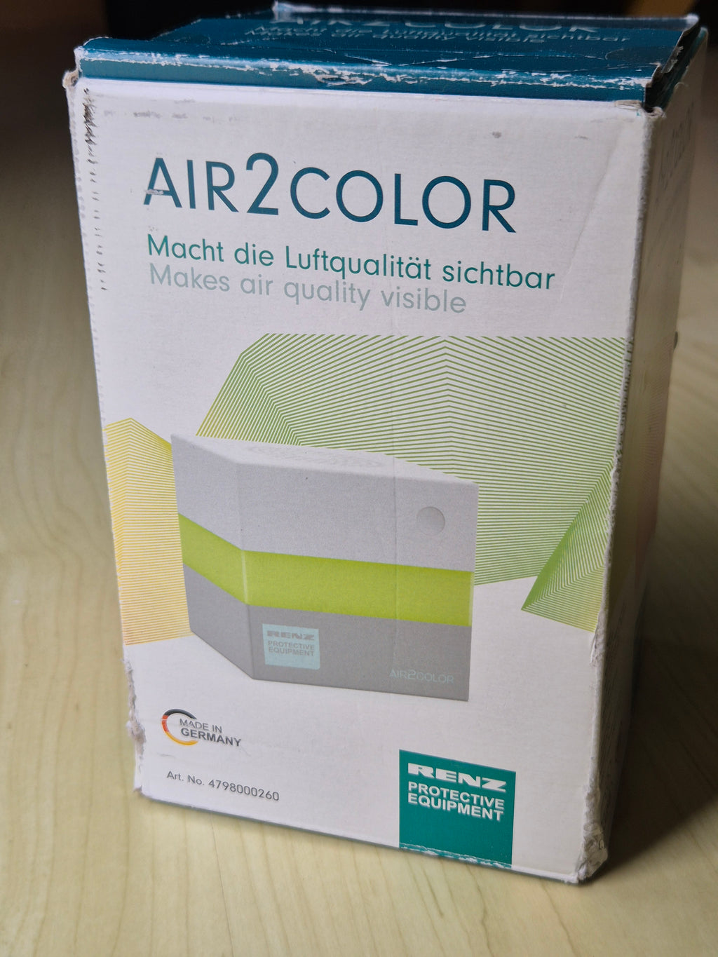 RENZ AIR2COLOR CO₂ Monitor, Kompakt, Weiß/Grau, Sehr guter Zustand
