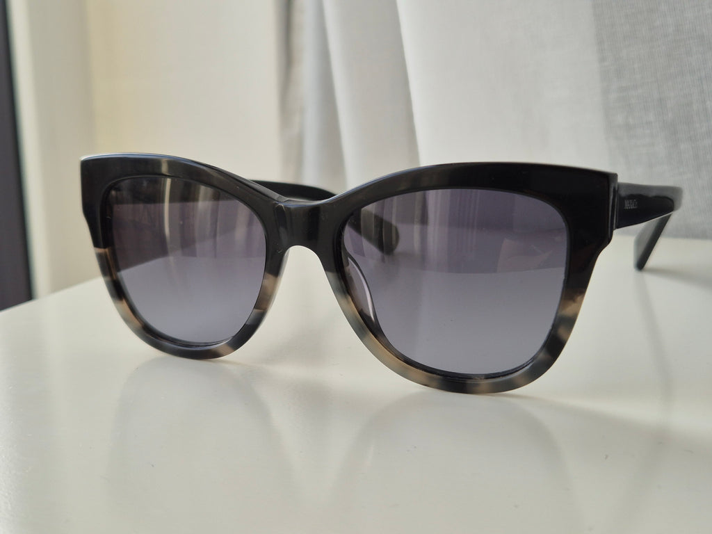 MAX&Co. 153/S Sonnenbrille – Schwarz, Cat-Eye, Kunststoff, Gr. 53-18-145, Gut