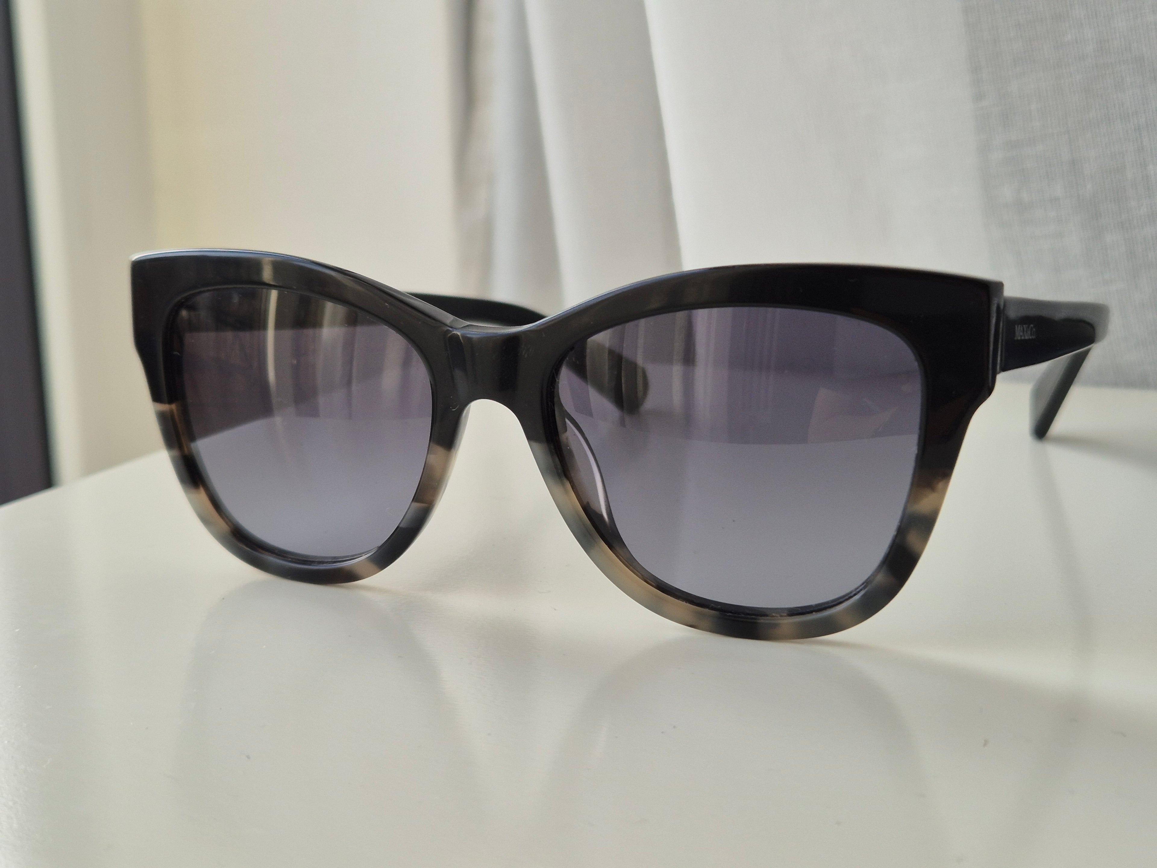 MAX&Co. 153/S Sonnenbrille – Schwarz, Cat-Eye, Kunststoff, Gr. 53-18-145, Gut