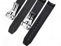 Schwarz/Gelb Kautschuk Armband für Omega Speedmaster Racing 19mm Sehr Gut