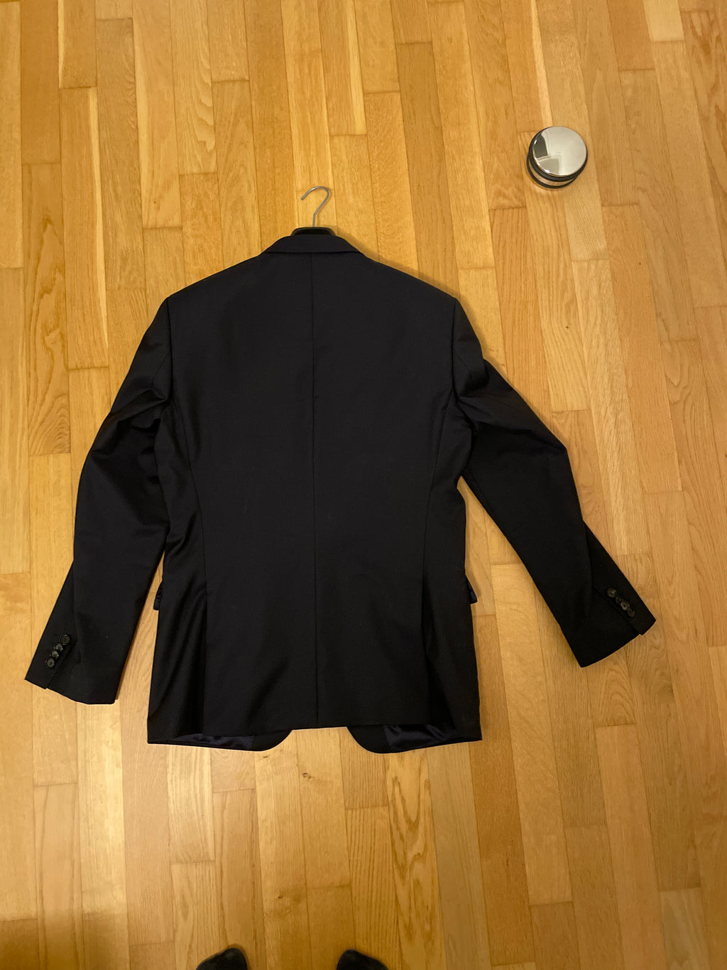 BOSS Slim-Fit Virgin Wool Jacket – Navy, Size 50, Very Good Condition
