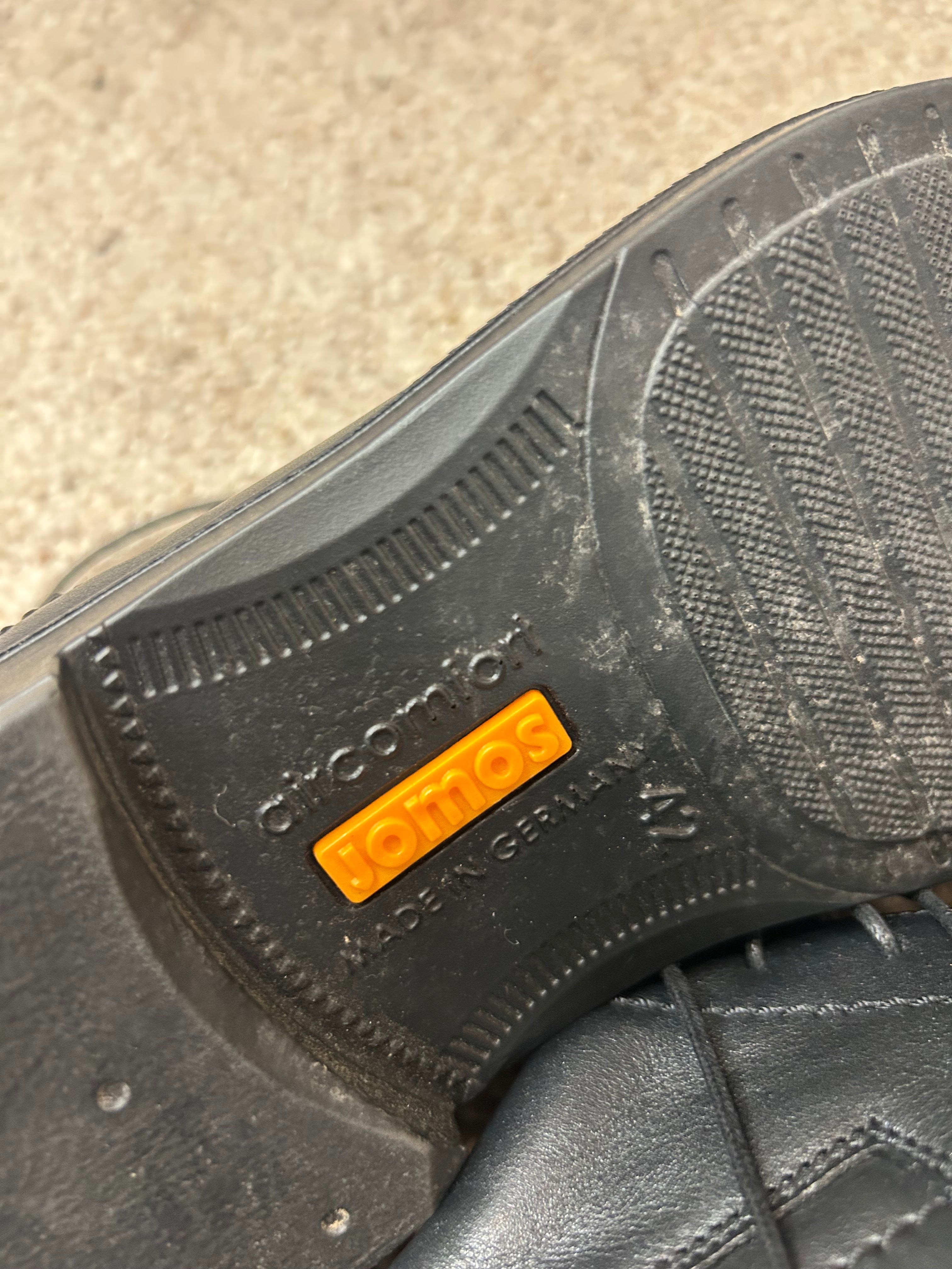 Jomos Aircomfort Derby Men’s Shoes – Black, Size 42, Very Good Condition