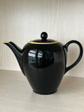 Rare Villeroy & Boch “Biarritz” Teapot | Black/Yellow | 18cm | Good Condition