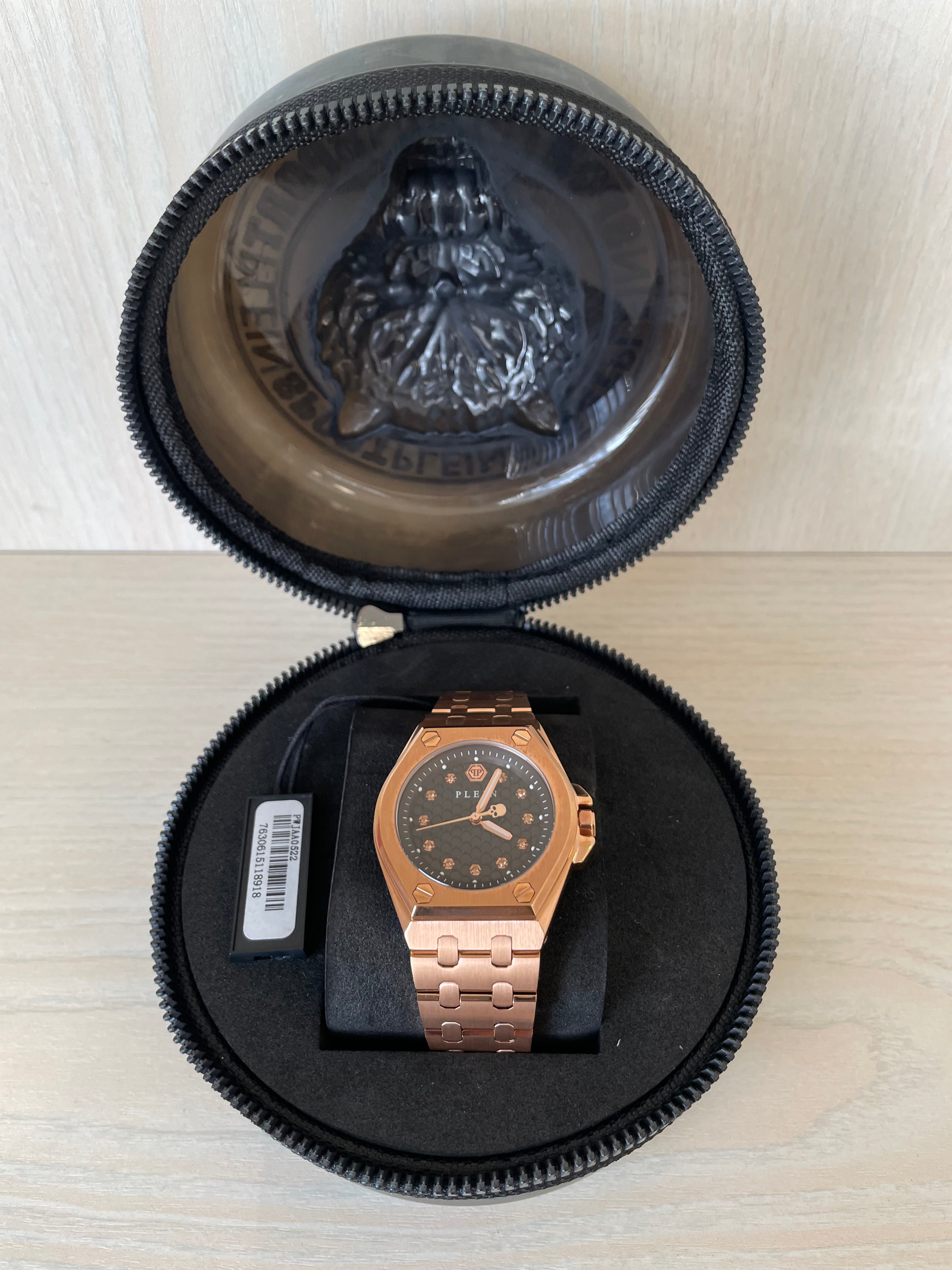 Philipp Plein PJAA0522 Quarzuhr 44mm Roségold Neu mit Etikett