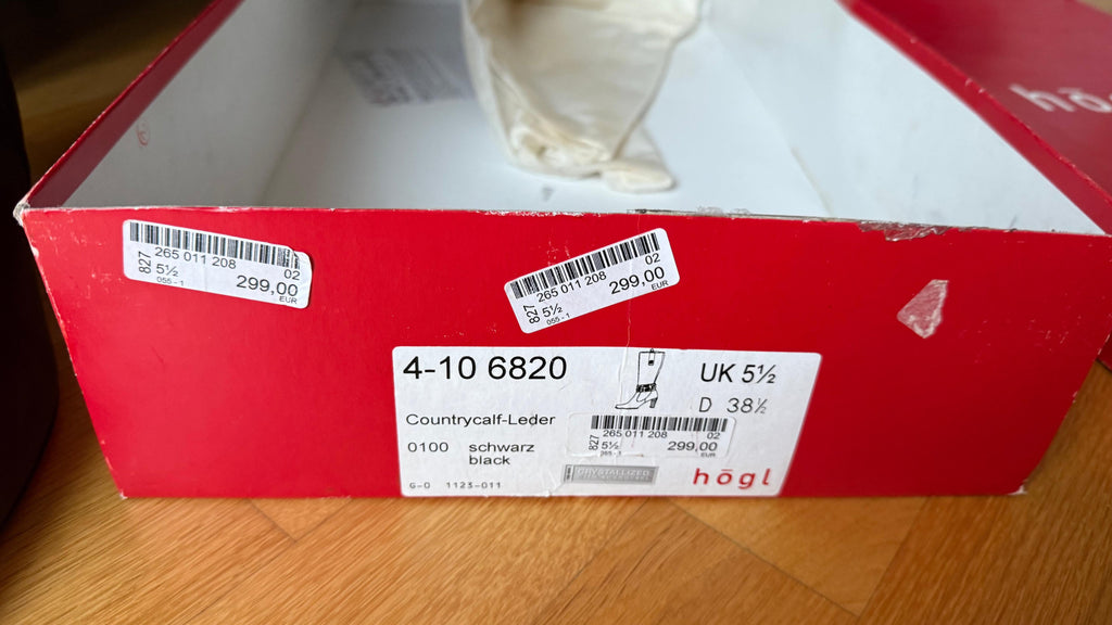 HÖGL Stiefel 38.5 | Echtleder | Strassriemen | Gebraucht