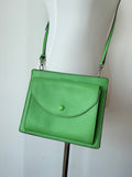 Coccinelle Alpha Crossbody Small – Saffiano Leder, Grün, Sehr Gut
