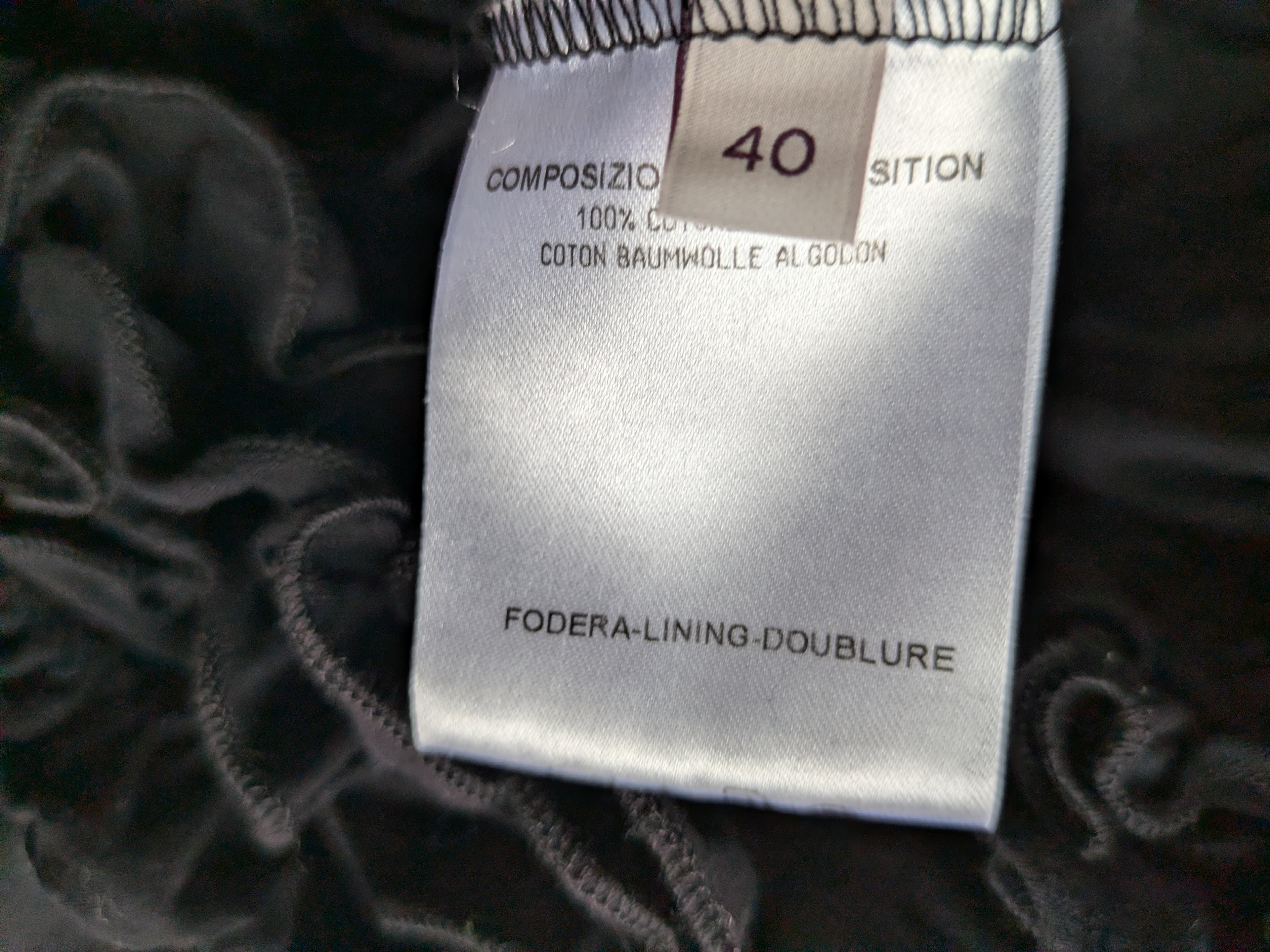 Stella McCartney Ruffle-Hem Minikleid – Schwarz, Gr. 36, 100% Baumwolle, Top