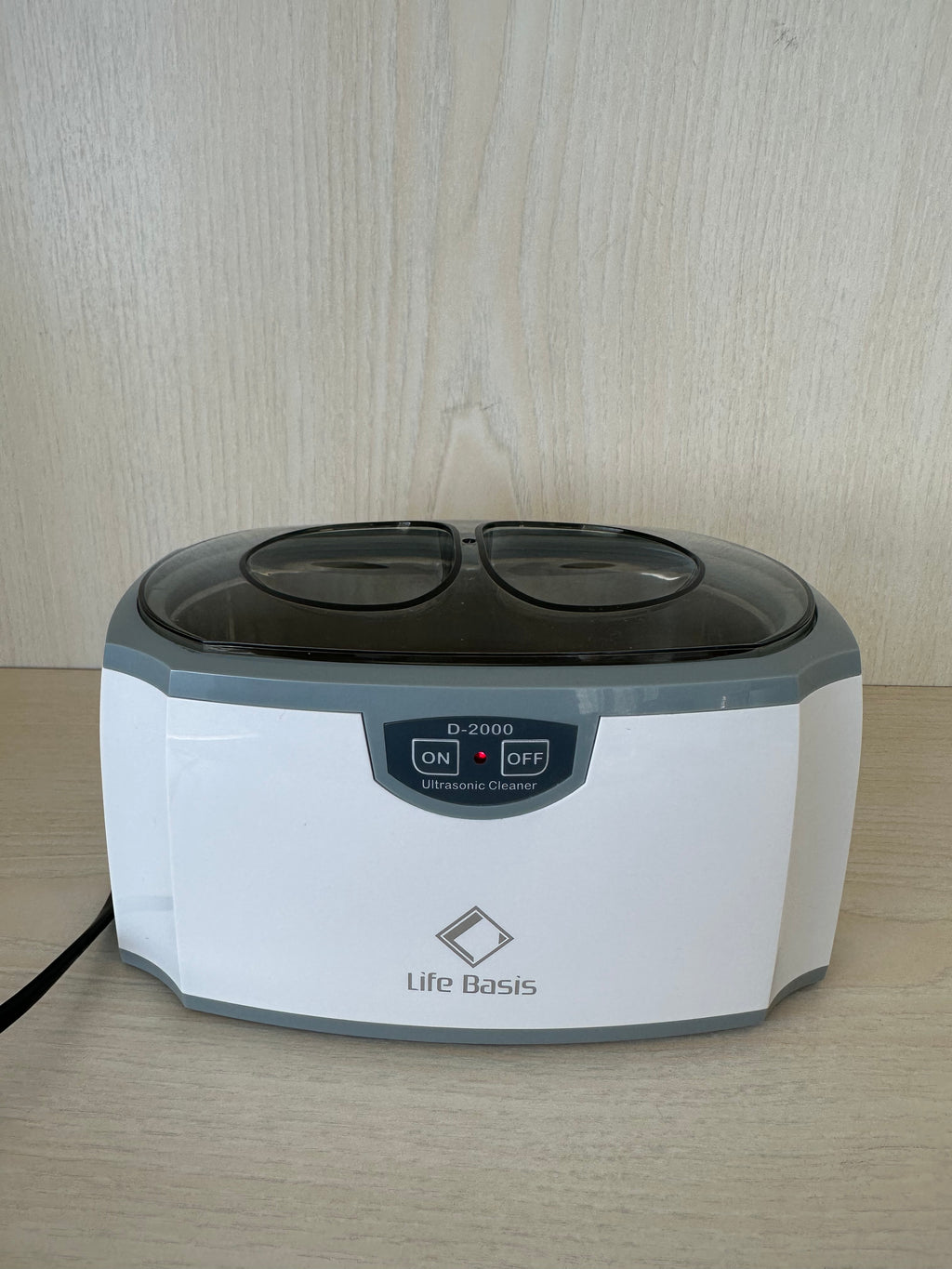 LifeBasis D-2000 Ultraschallreiniger 420ml 30W Weiß/Grau Sehr Gut
