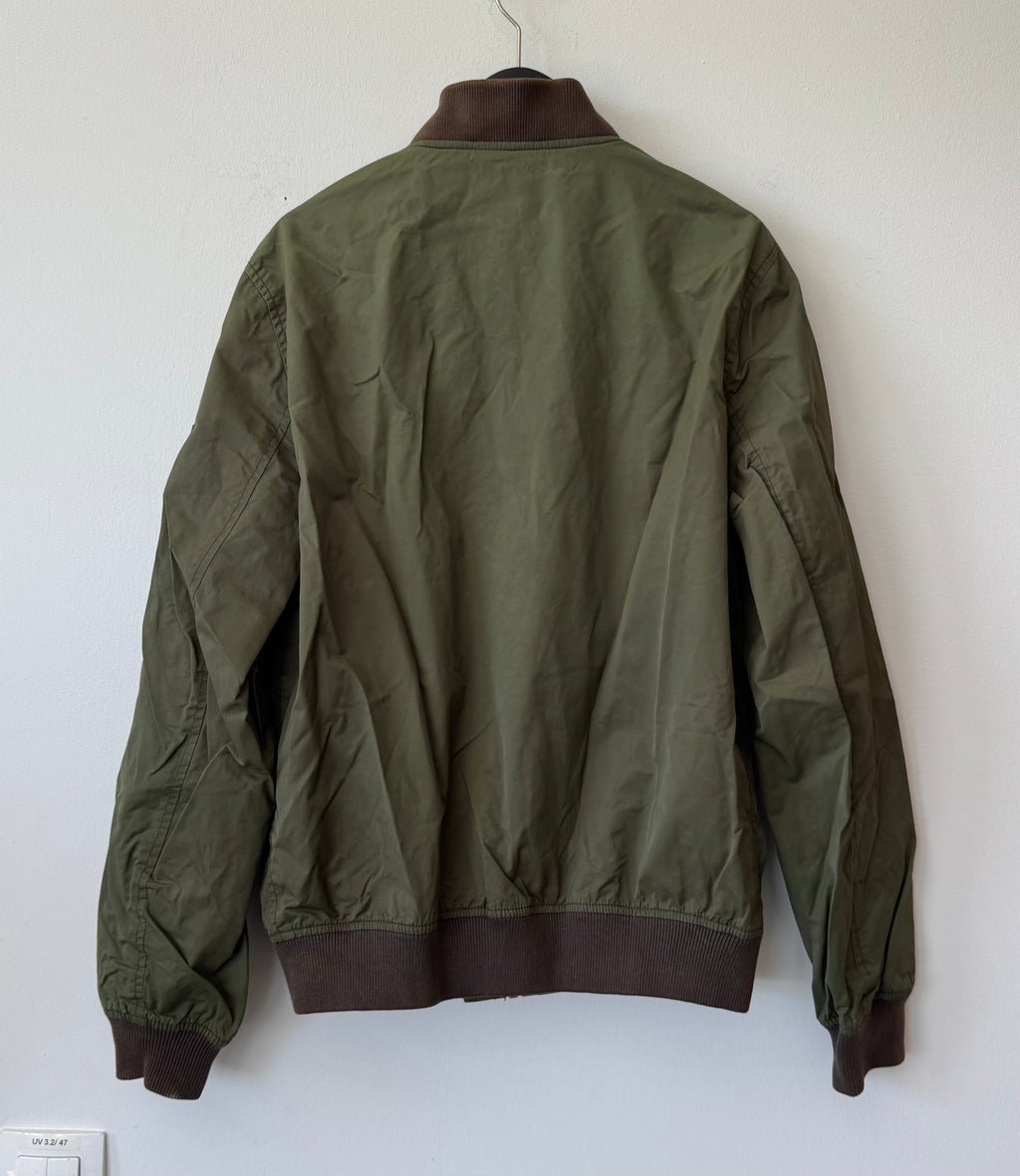 Wallace & Barnes (J.Crew) Olive Bomber Jacket, Size S, Good Condition