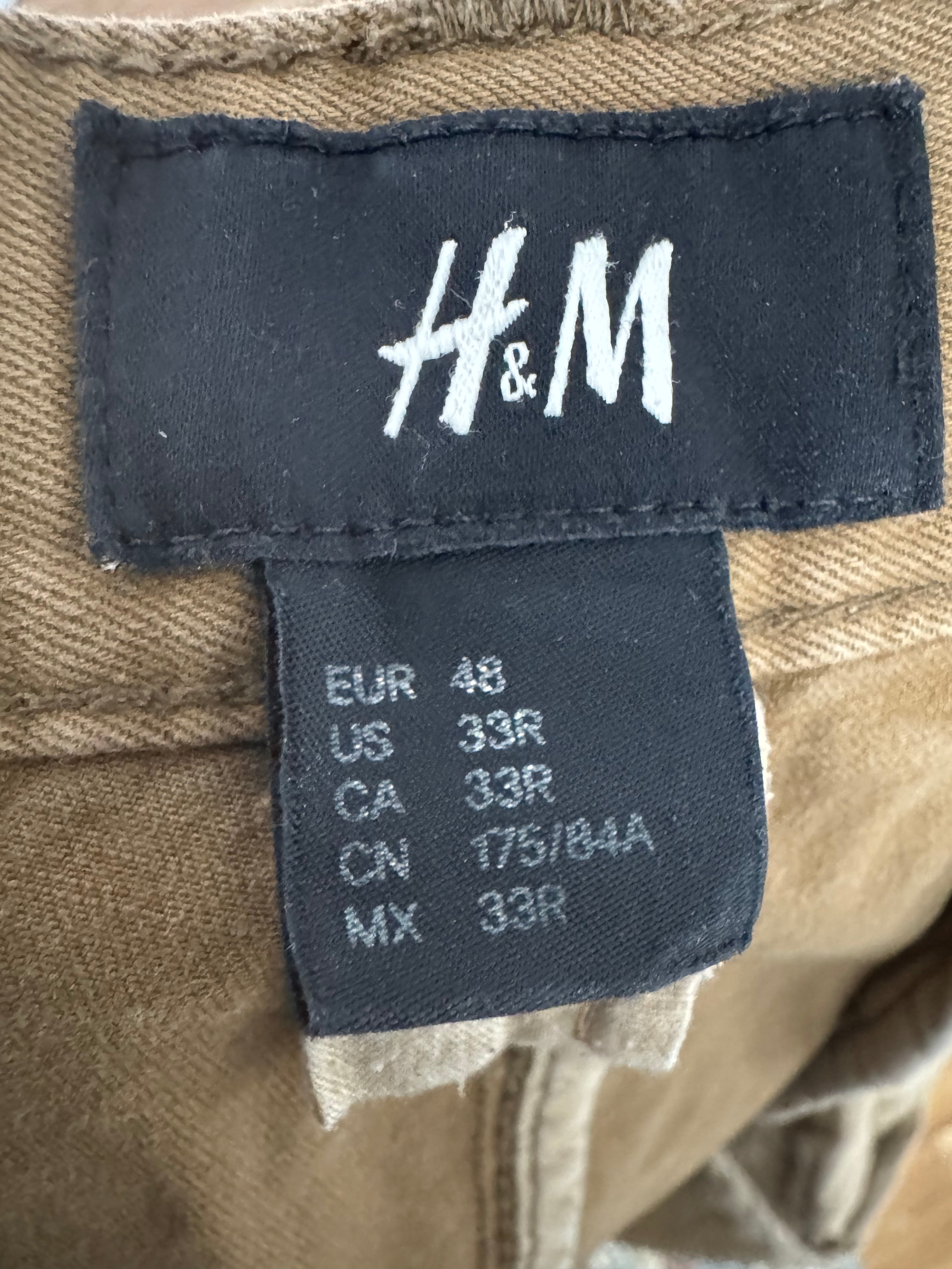 H&M Men’s Chinos – Palomino Brown, Size 48 (W33/L32), Good Condition