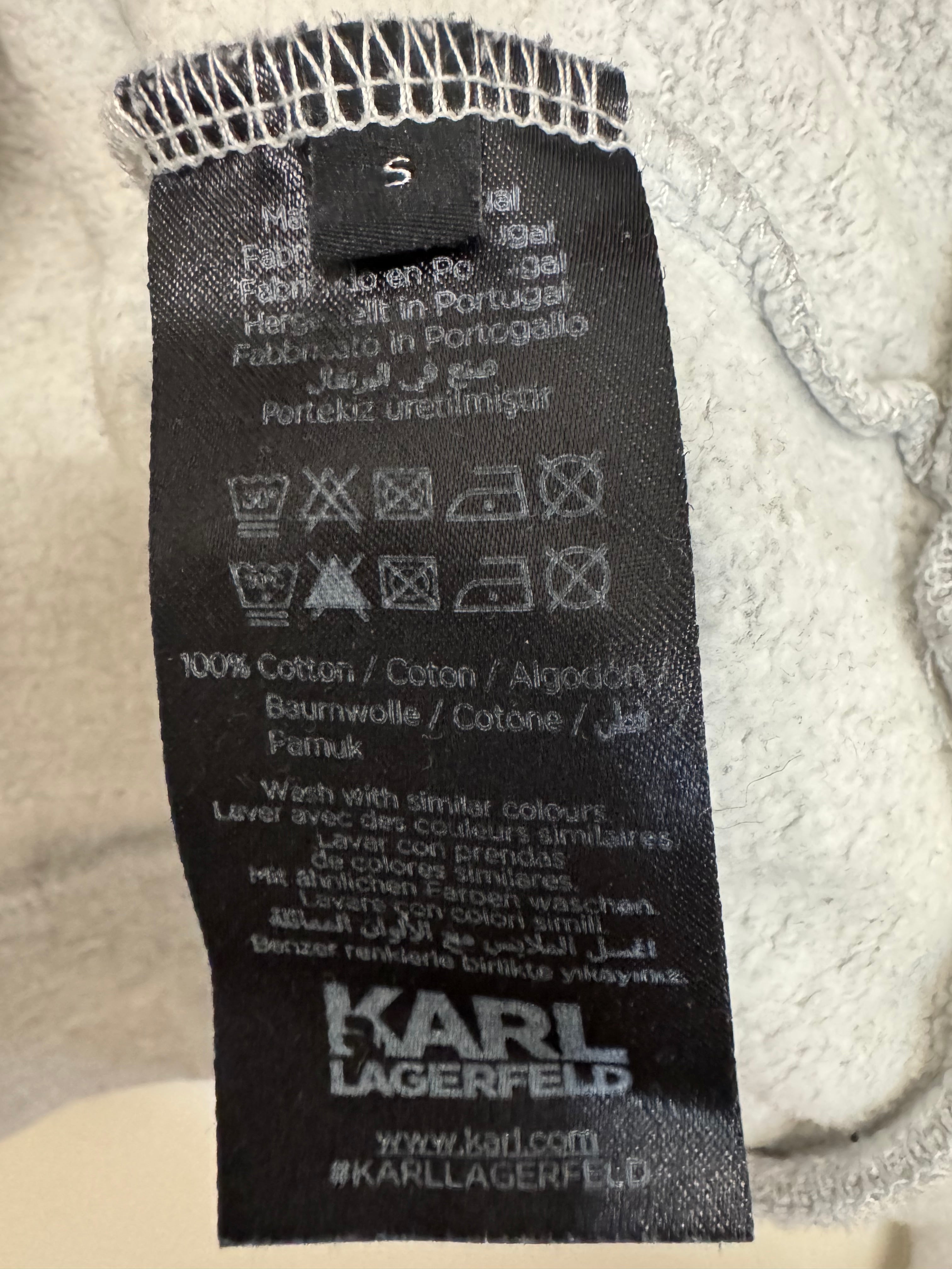 Karl Lagerfeld IKON Hoodie Grau Größe S Guter Zustand