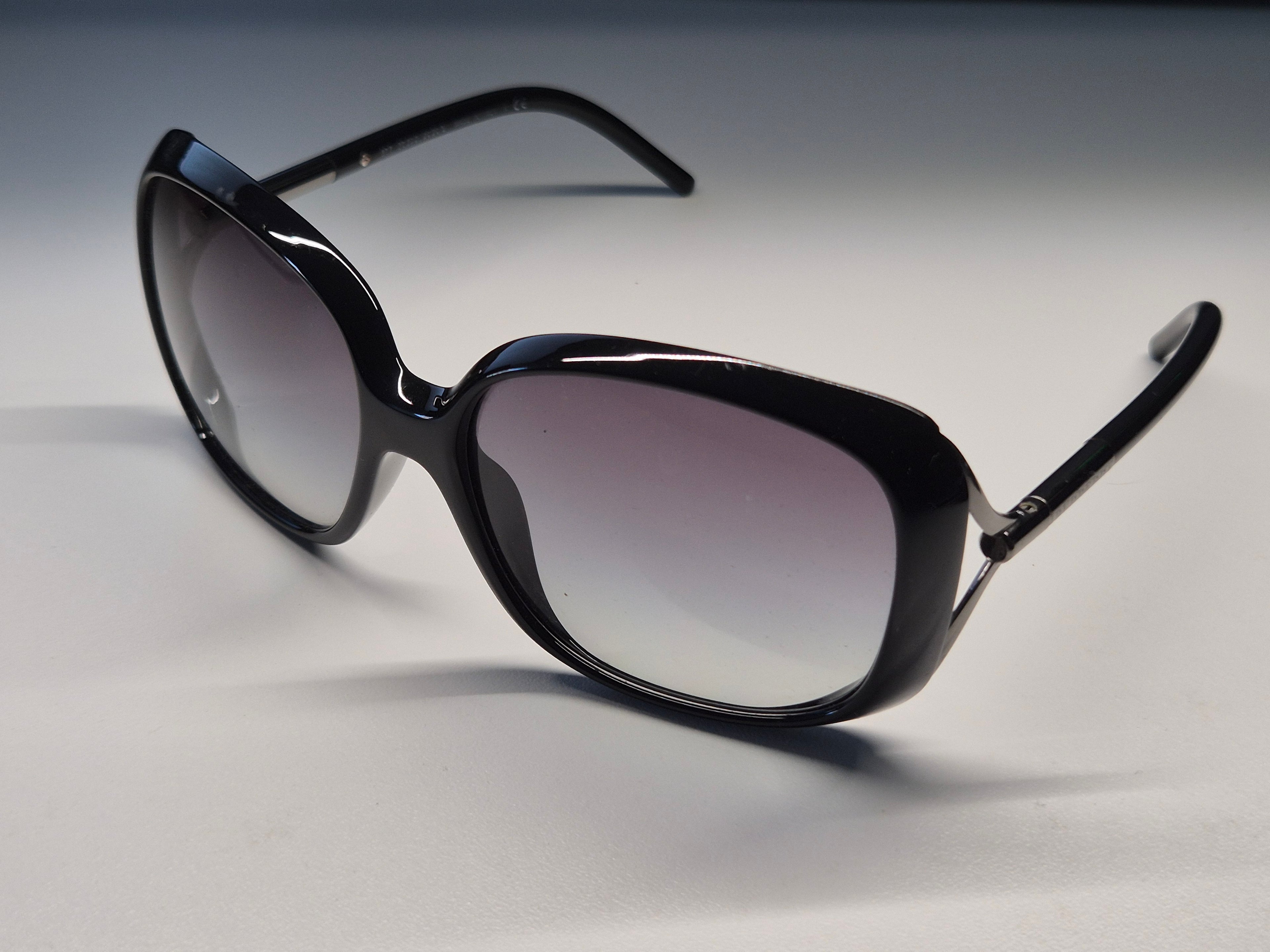 Burberry BE4104 Sunglasses, Black, Gradient Lenses, Acetate, 59-15, Good, Case