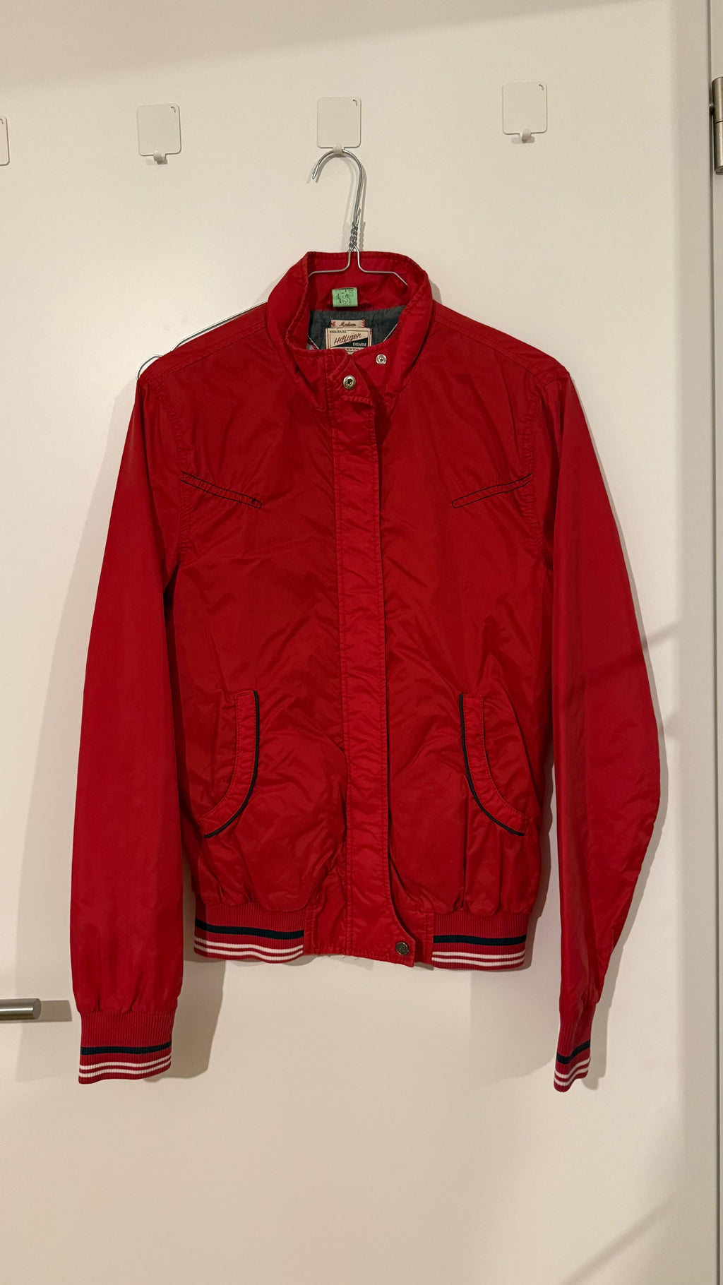 Tommy Hilfiger Heritage Windbreaker Bomberjacke Rot Gr. M Zustand Mangelhaft