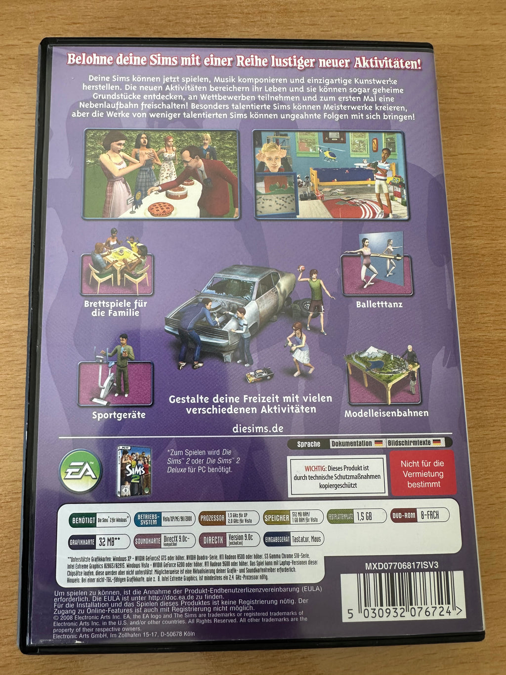 Die Sims 2 FreeTime (Deutsch) Erweiterung | PC DVD Sehr Gut